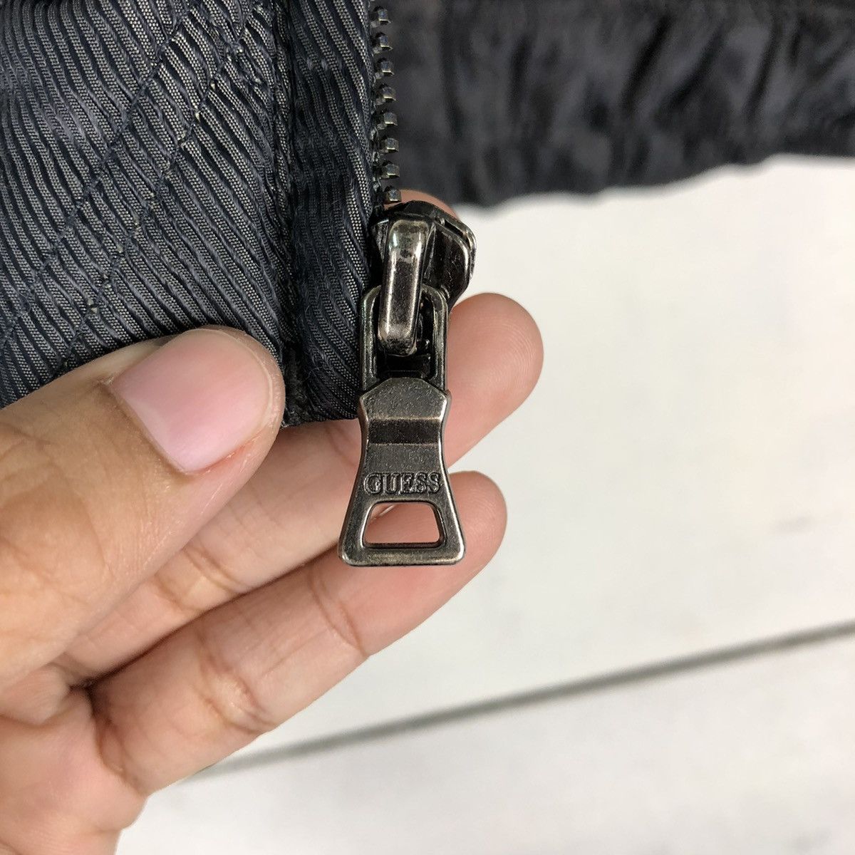 Guess 📌CROPPED QUILTED BIKER JACKET GUESS JEANS Size US XS / EU 42 / 0 - 16 Thumbnail