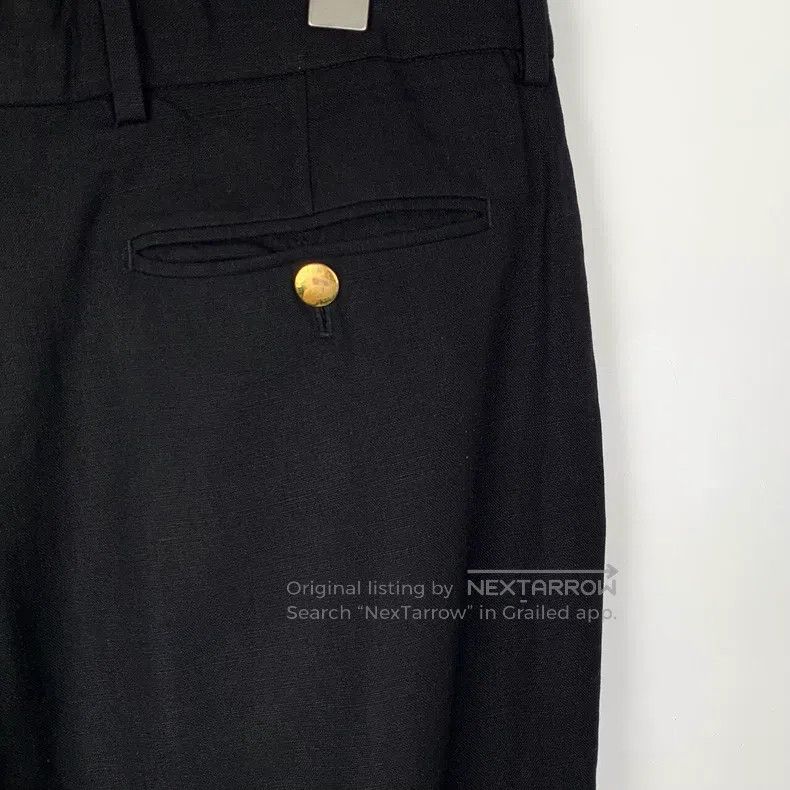 Gucci Gucci Logo letter decoration black cotton linen blend stra Size US 32 / EU 48 - 5 Thumbnail