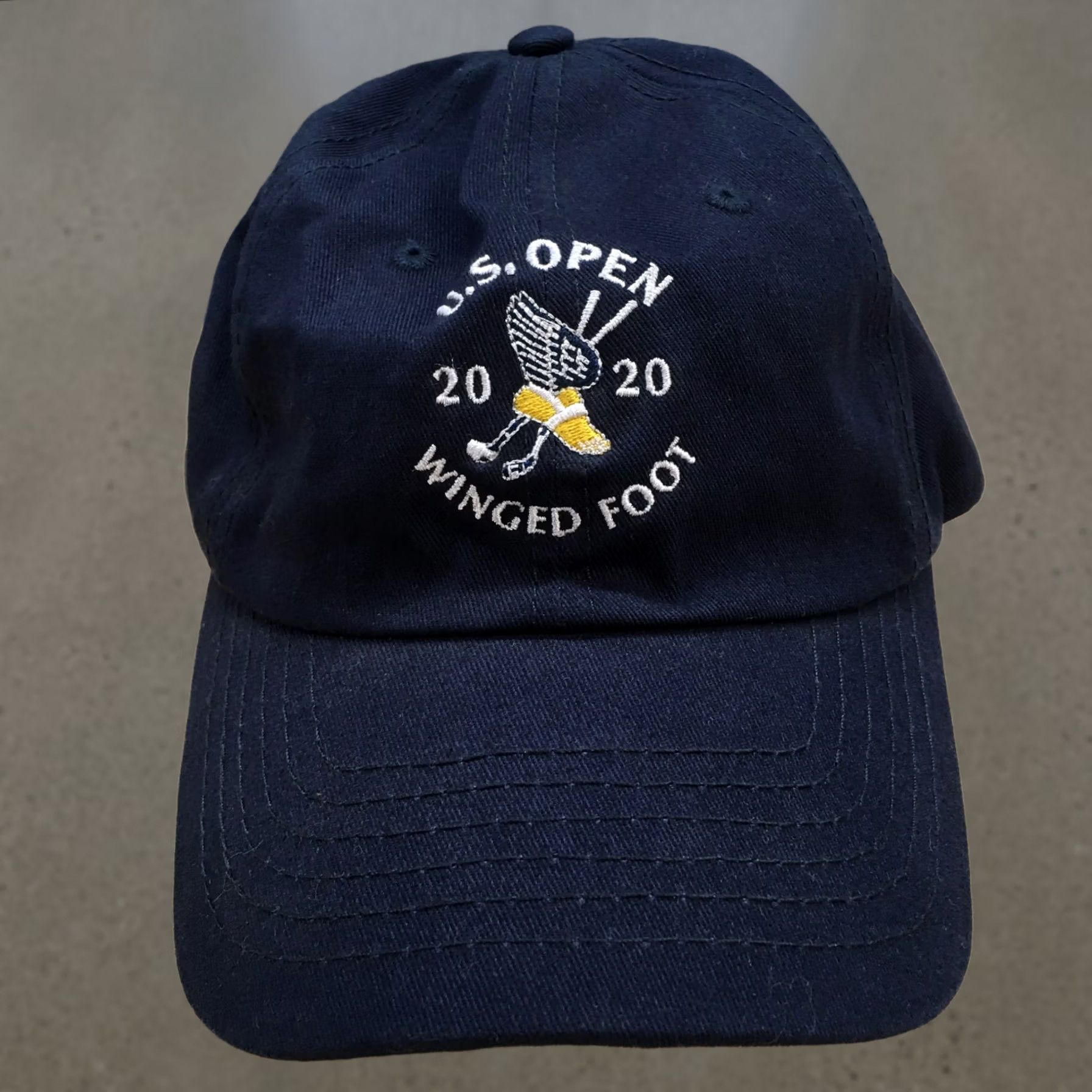 Vintage USGA Cap Hat Mens One Size Blue U.S. Open at Winged Foot 2020 Baseball Cap Adjustable Lightweight Breathable Canvas Hat Size ONE SIZE - 1 Thumbnail
