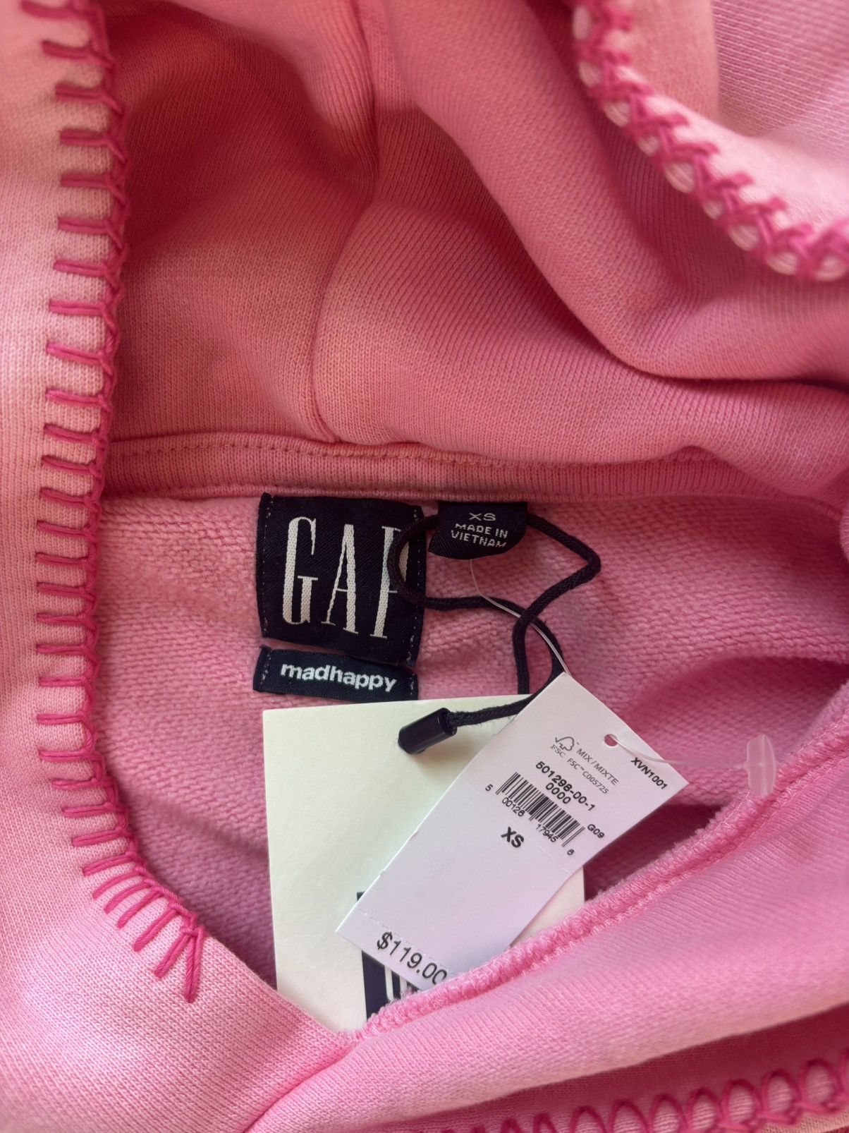 Gap × Madhappy Gap x MadHappy Pink Mad Logo Hoodie Size XS / US 0-2 / IT 36-38 - 5 Thumbnail