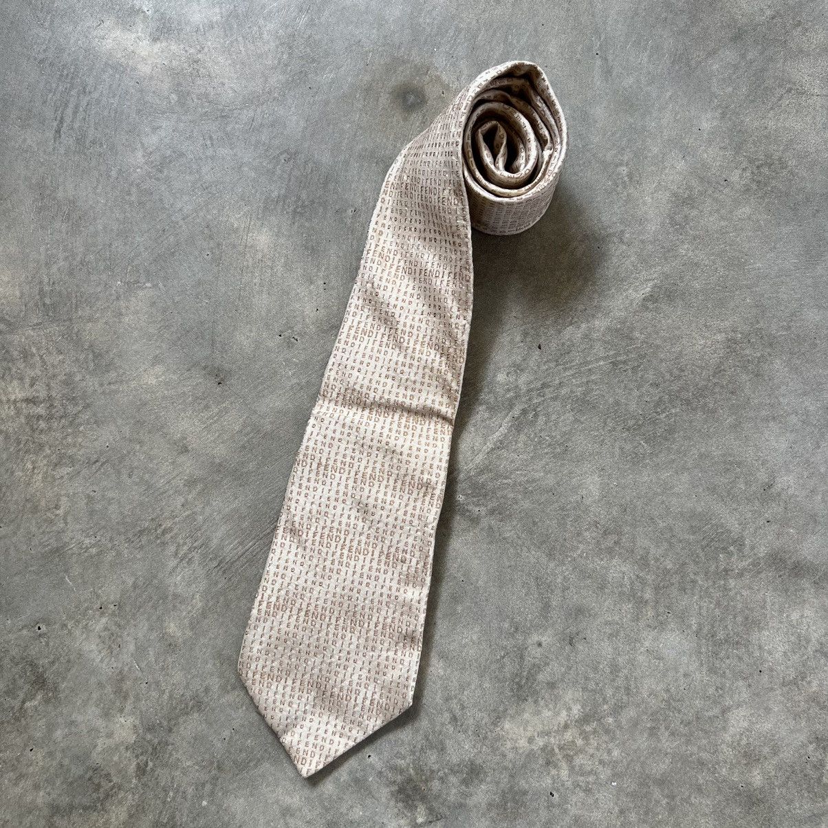 Fendi 1990s Fendi Monogram Pure Silk Ties Size ONE SIZE - 1 Thumbnail