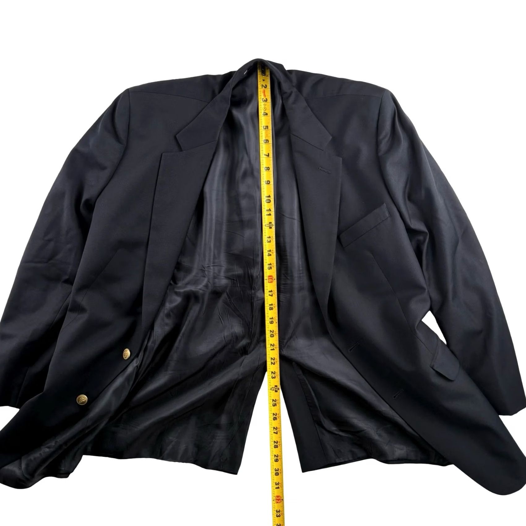 Brooks Brothers Brooks Brothers Men’s Blazer Jacket Black 43R Wool Two-Button Single-Breasted Notch Lapel Regular Fit Vintage: No - 2 Piece Set* Size 46R - 6 Thumbnail
