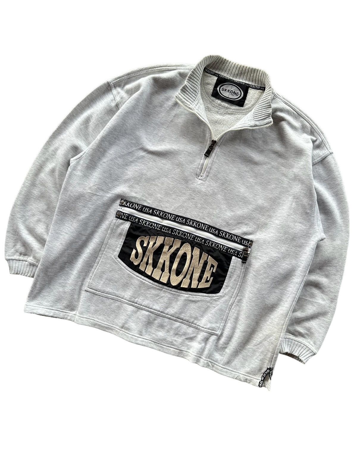Vintage Rare Vintage Skkone Sweatshirt Half Zipper Vintage Size US XXL / EU 58 / 5 - 8 Thumbnail
