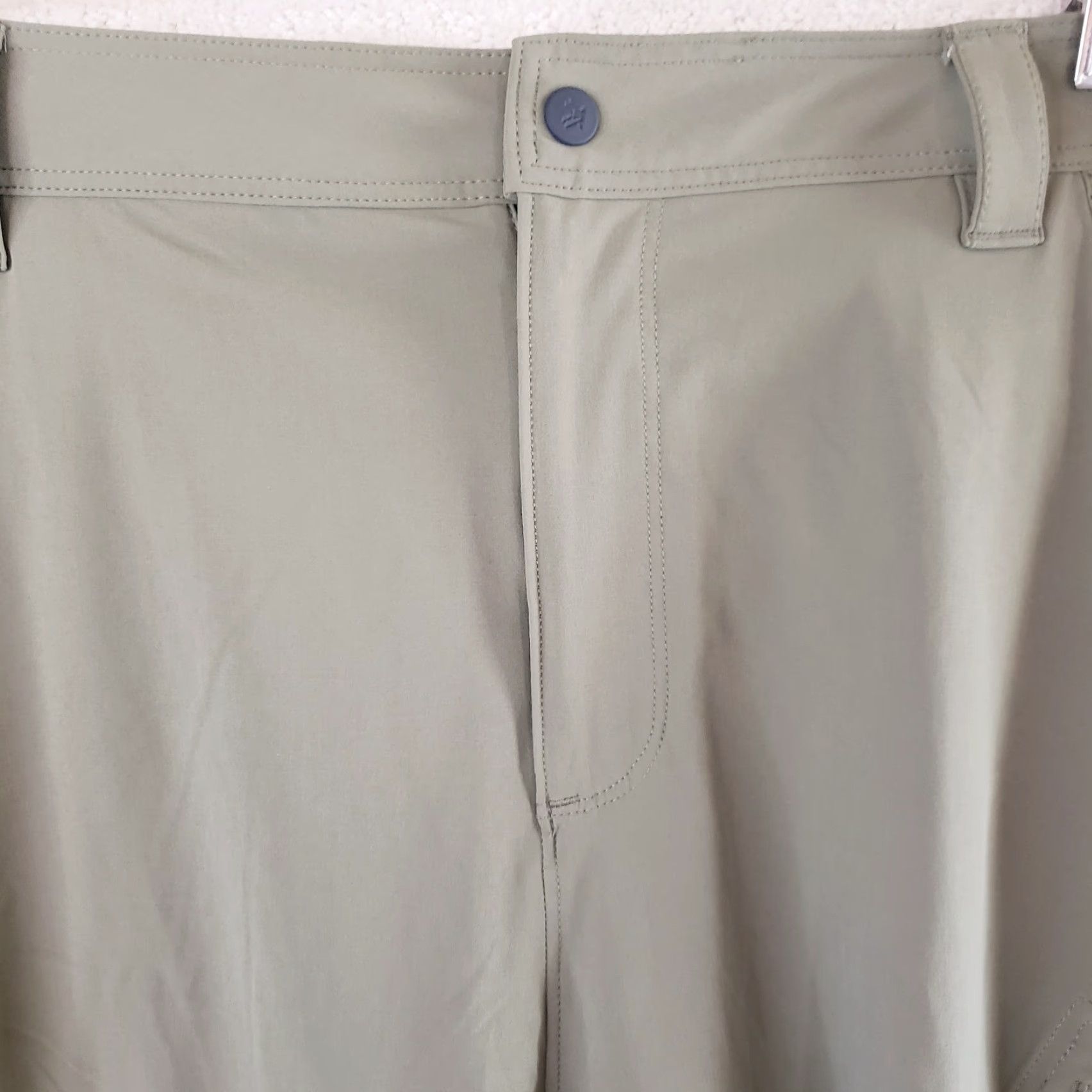 Vintage Vortex Sun Slayer Shorts Green Men 38x10 Zip Pockets Spandex Stretch Cargo Outdoor Comfort 10in Inseam Regular Mens Size US 38 / EU 54 - 6 Thumbnail
