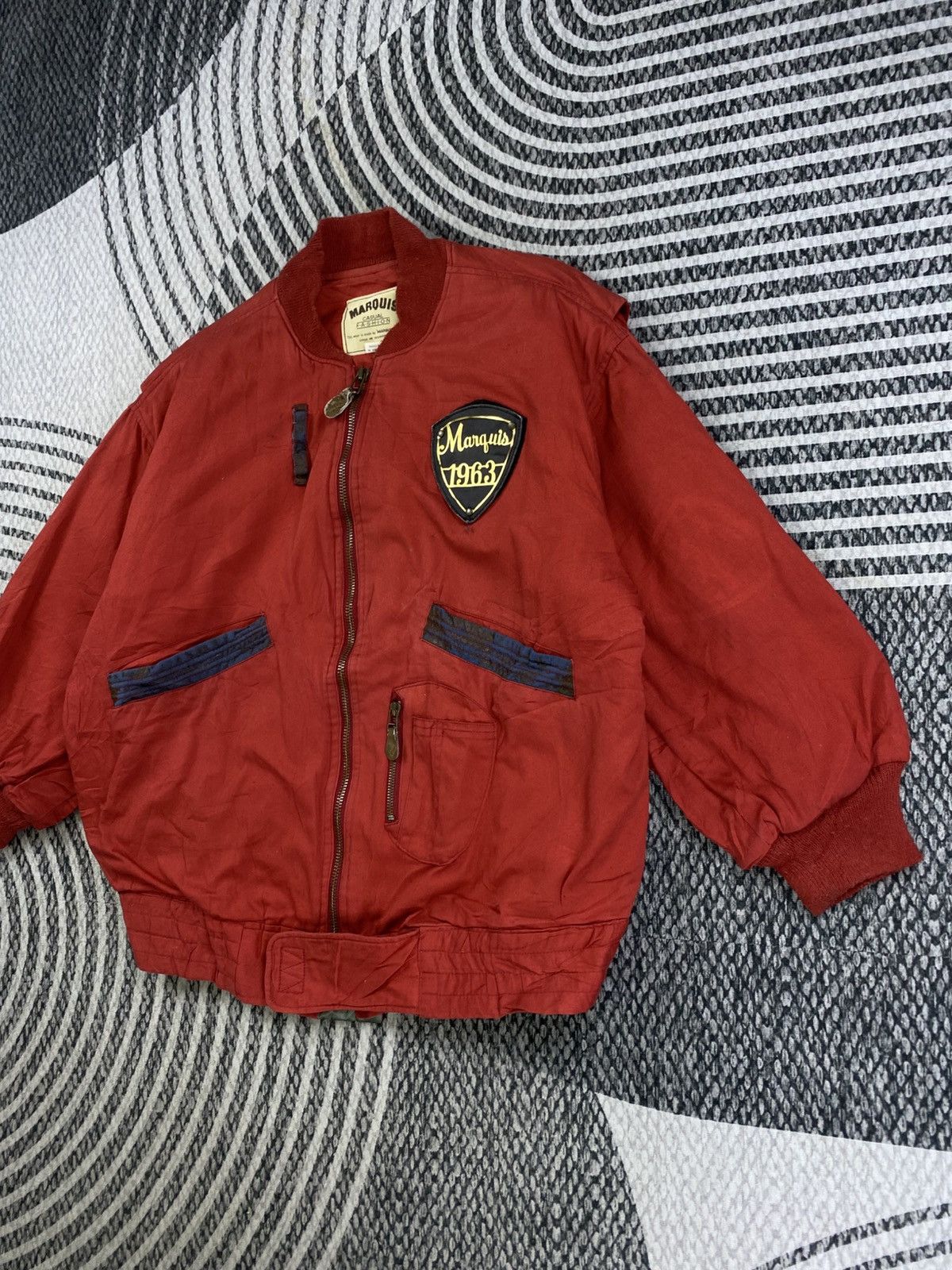 Japanese Brand Vintage Marquis 1963 Casual Fashion Cotton Bomber Jacket Size US XL / EU 56 / 4 - 4 Thumbnail