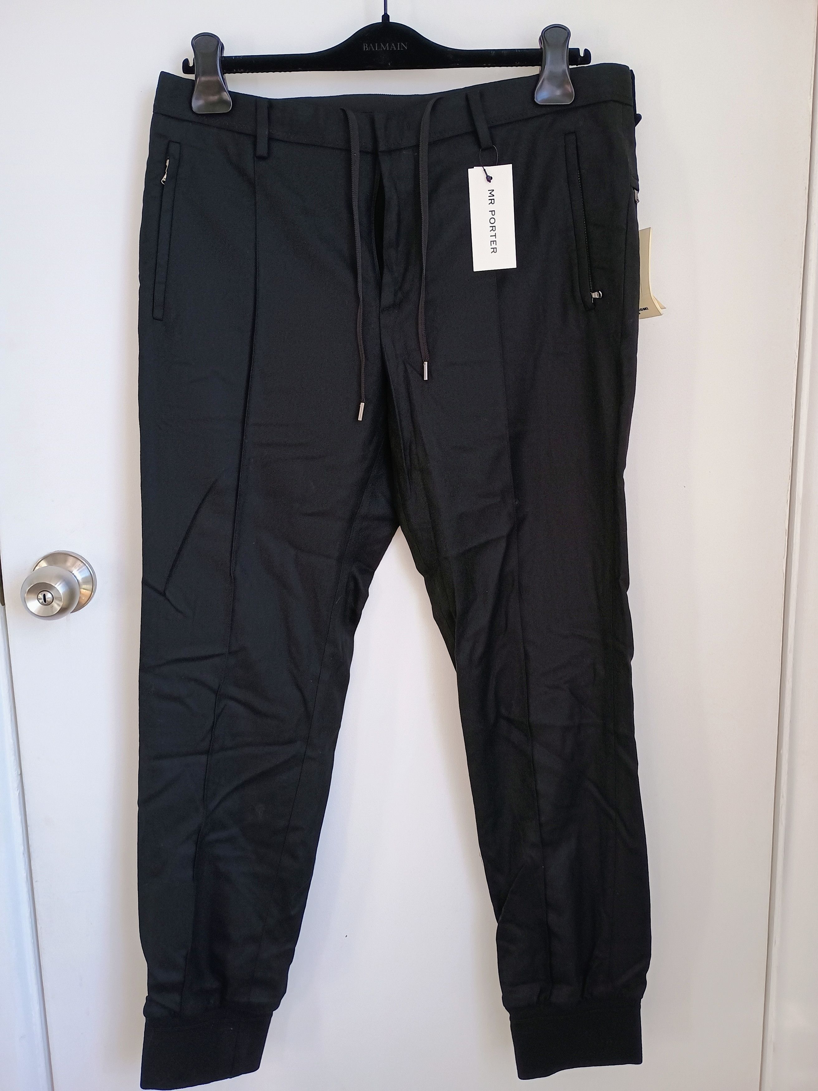 Wooyoungmi Black casual wool pants BNWT 50 Size US 34 / EU 50 - 1 Thumbnail