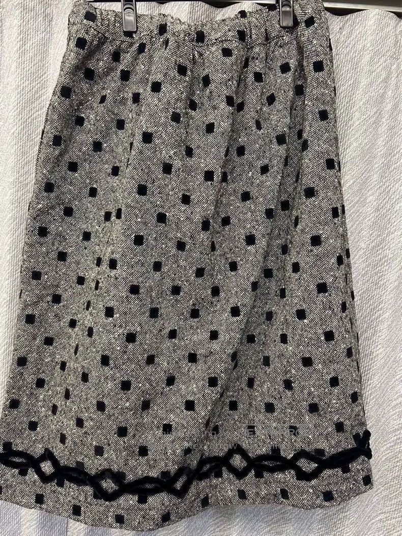 Comme des Garcons Comme Des Garcons size S Tweed square half skirt Size 23" - 2 Thumbnail