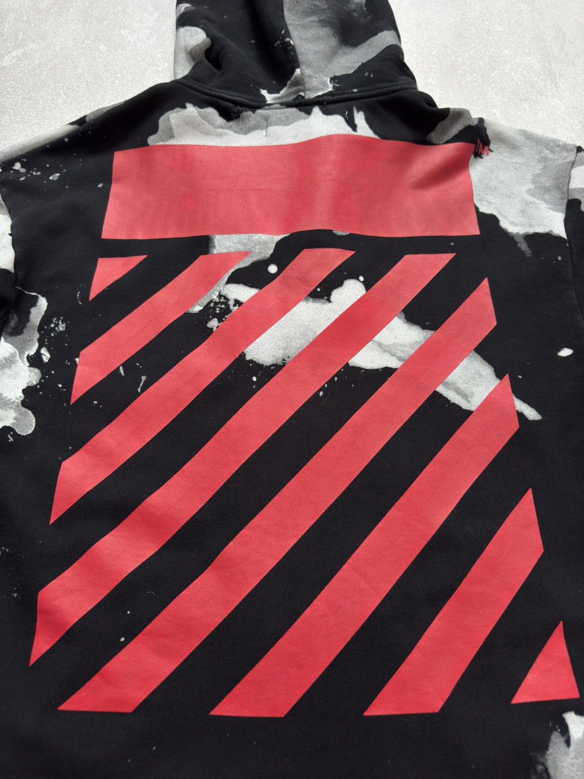 Japanese Brand × Off-White Off-White Oversized Liquid Spots Zip Hoodie Size US XS / EU 42 / 0 - 19 Thumbnail