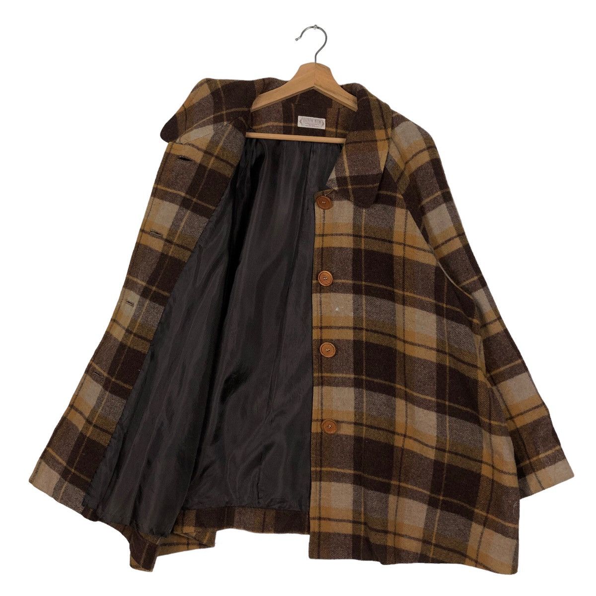 Issey Miyake 🔥90’s Tartan Design Wool Jacket Oversize Urban Issey Miyake Size US M / EU 48-50 / 2 - 8 Thumbnail