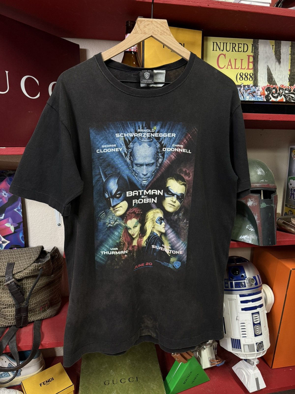 Vintage Vintage 90’s Batman & Robin T-Shirt Vtg Movie Tee Size Large Size US L / EU 52-54 / 3 - 1 Thumbnail