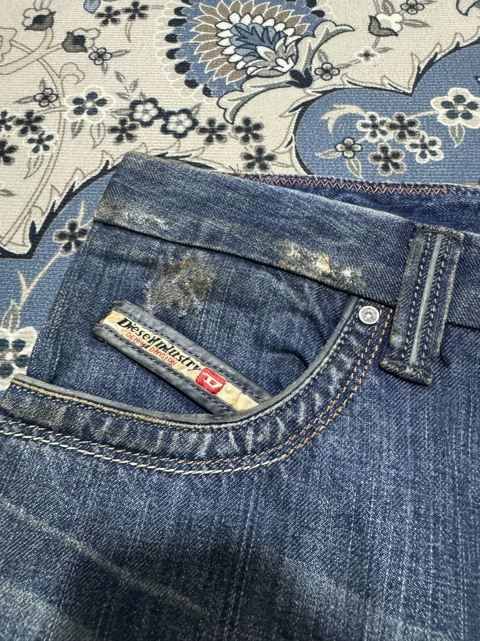 Diesel × Diesel Black Gold Diesel Industry Double Waist Zipper Jeans Buttonfly Size US 33 - 5 Thumbnail
