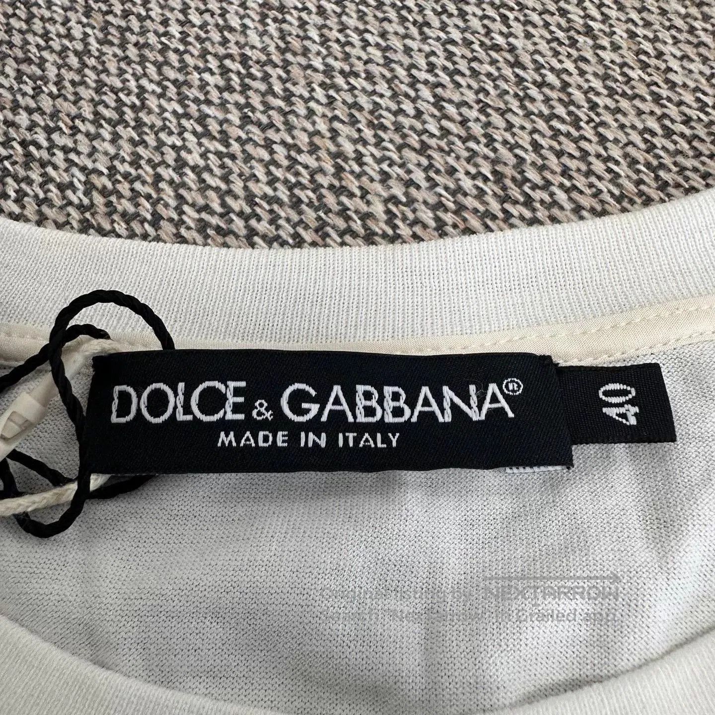 Dolce & Gabbana Dolce&Gabbana White Lace Trim Short Sleeve T-shirt. Size S / US 4 / IT 40 - 3 Thumbnail