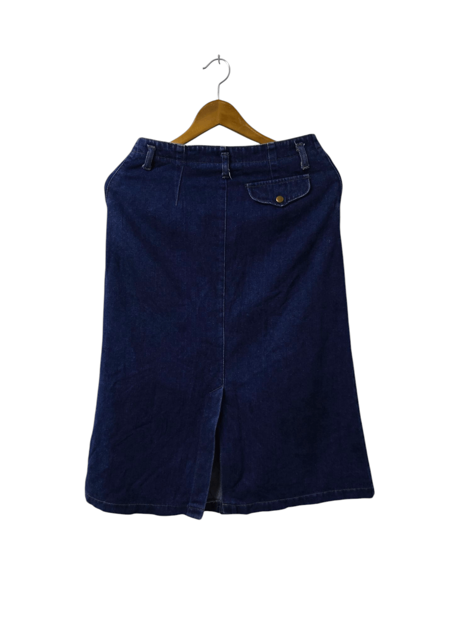 Japanese Brand × Vintage vintage DENVER CLUB denim snap button skirt Size 29" - 2 Thumbnail