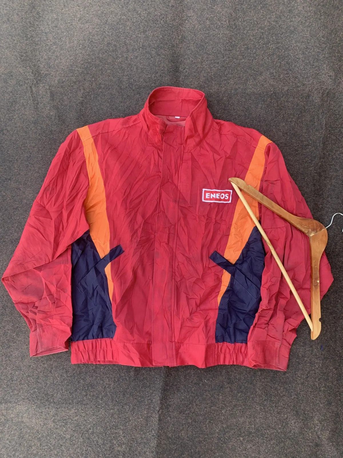 Japanese Brand DISTRESSED ENEOS RED JACKET. Size US L / EU 52-54 / 3 - 2 Thumbnail