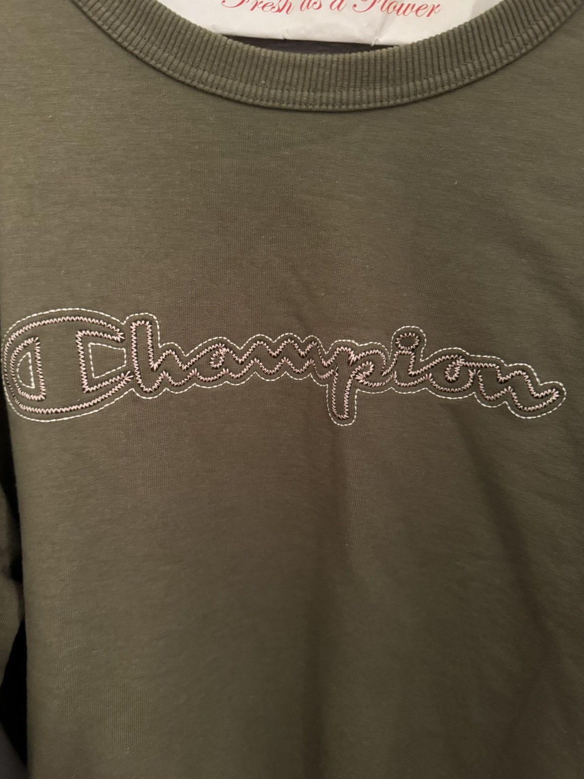 Champion Olive colored Champions Long Sleeve Size US M / EU 48-50 / 2 - 2 Thumbnail