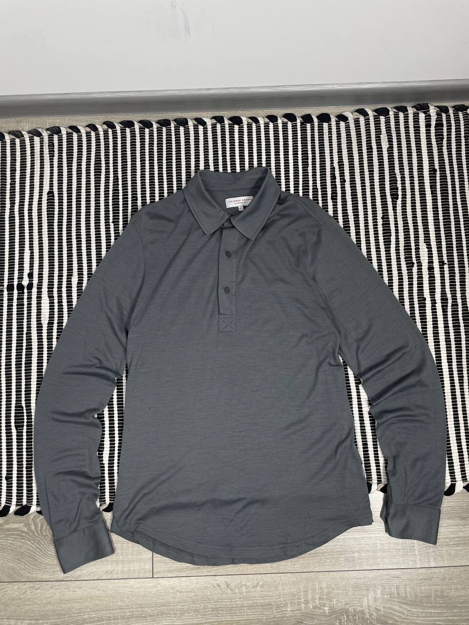 Orlebar Brown Orlebar Brown Long Sleeve Polo Rugby Shirt Y2K Size US L / EU 52-54 / 3 - 1 Thumbnail