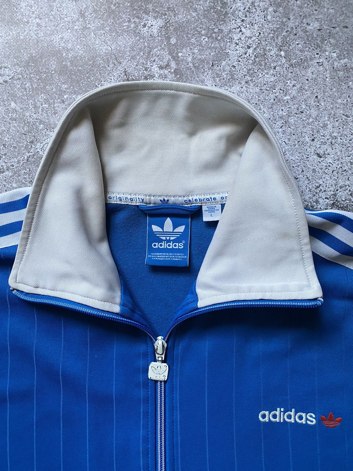 Adidas × Vintage Men’s Track Bomber Jacket Adidas Vintage Size L Blue Size US L / EU 52-54 / 3 - 2 Thumbnail