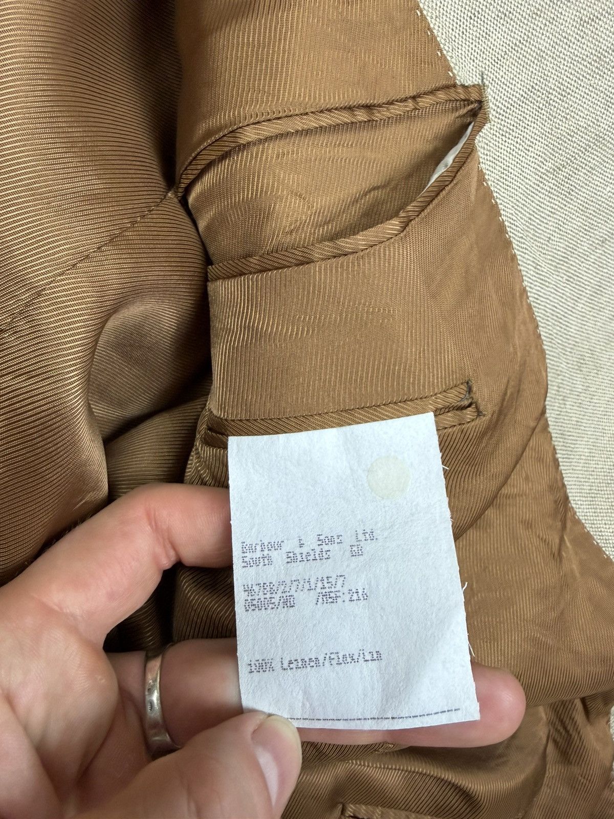Barbour Luxury Barbour 100% Linen Blazer Jacket Size 58 Size 48R - 10 Thumbnail