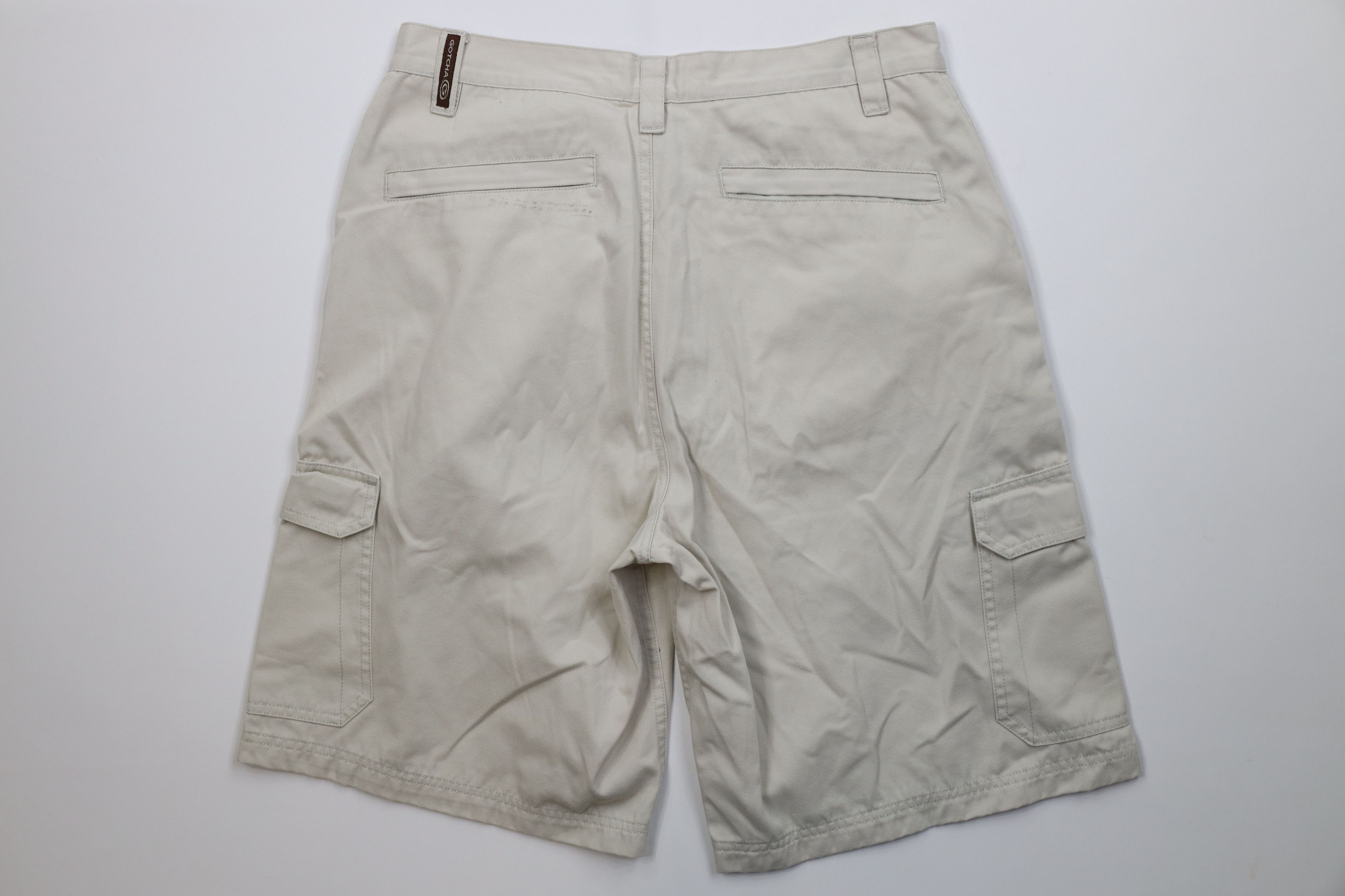 Gotcha Vintage 90s Y2K Gotcha Surfing Baggy Surf Cargo Shorts Beige Size US 34 / EU 50 - 8 Thumbnail