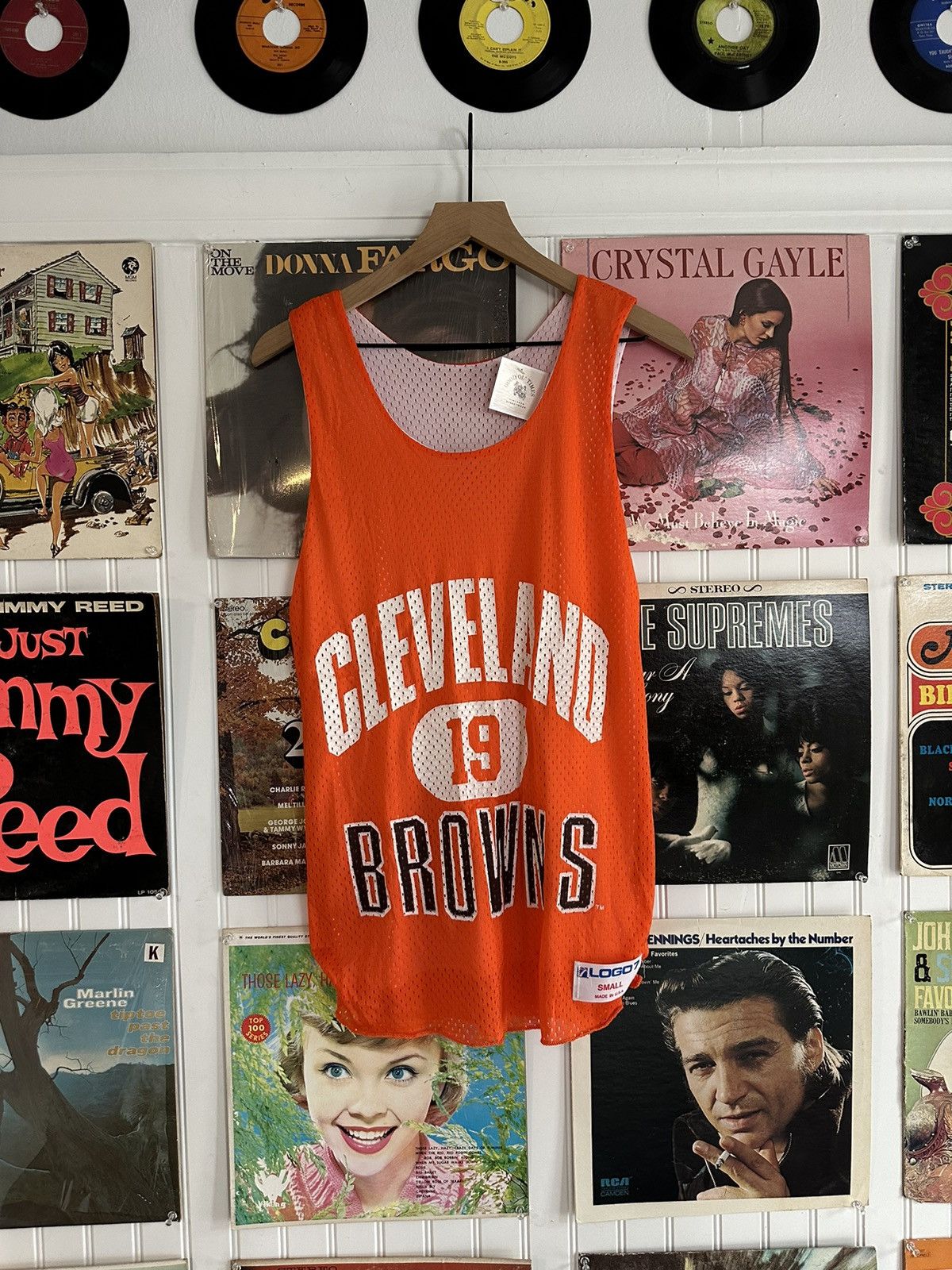 Logo 7 90s Cleveland Browns orange jersey Size US S / EU 44-46 / 1 - 1 Thumbnail