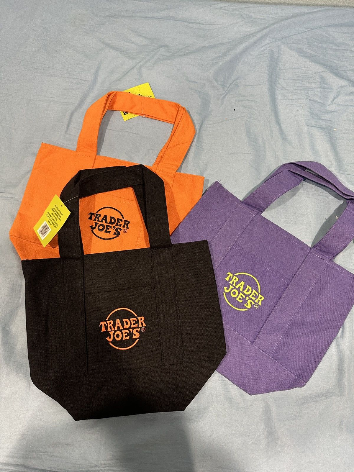 Other x3 Limited Trader Joe's Mini Halloween Canvas Tote Bag 🎃 Size ONE SIZE - 1 Thumbnail