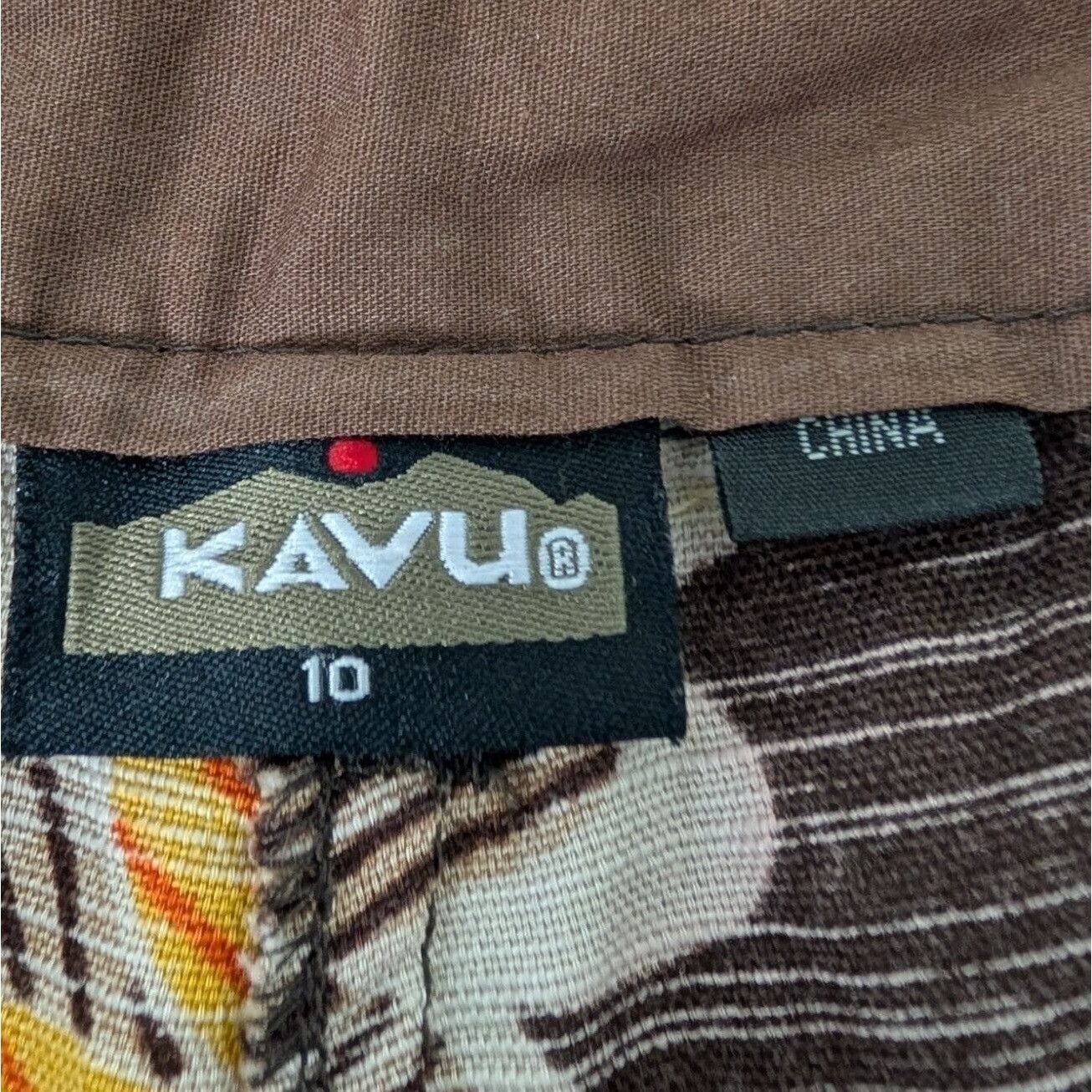 KAVU Kavu Floral Bermuda Shorts Womens Size 10 Brown Cotton Retro Size 32" / US 10 / IT 46 - 5 Thumbnail