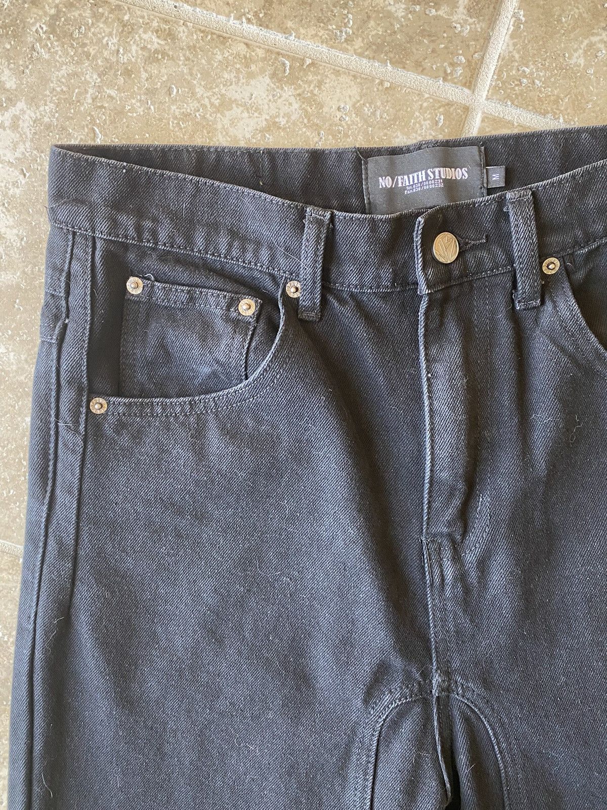 No Faith Studios No Faith Studios Bootcut Black Jeans Mens 32 NEVER WORN Size US 32 / EU 48 - 4 Thumbnail