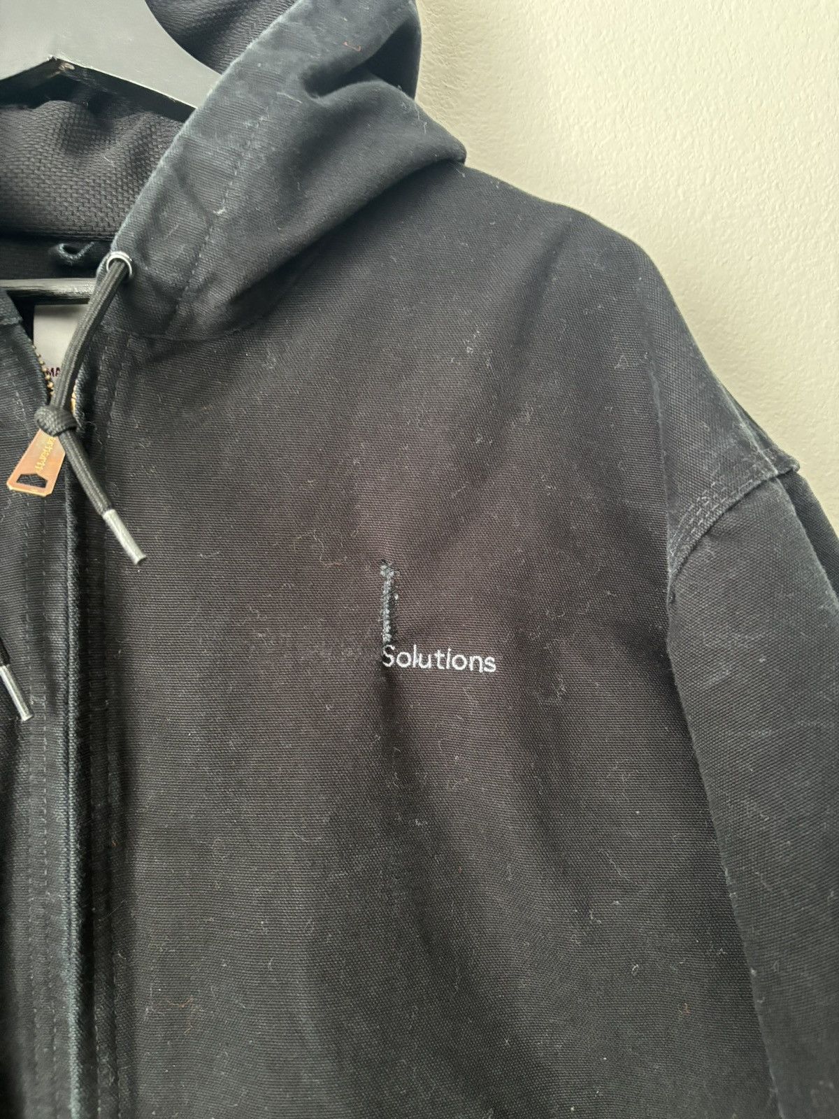 Carhartt Carhartt Black Hooded Jacket Size US XL / EU 56 / 4 - 2 Thumbnail