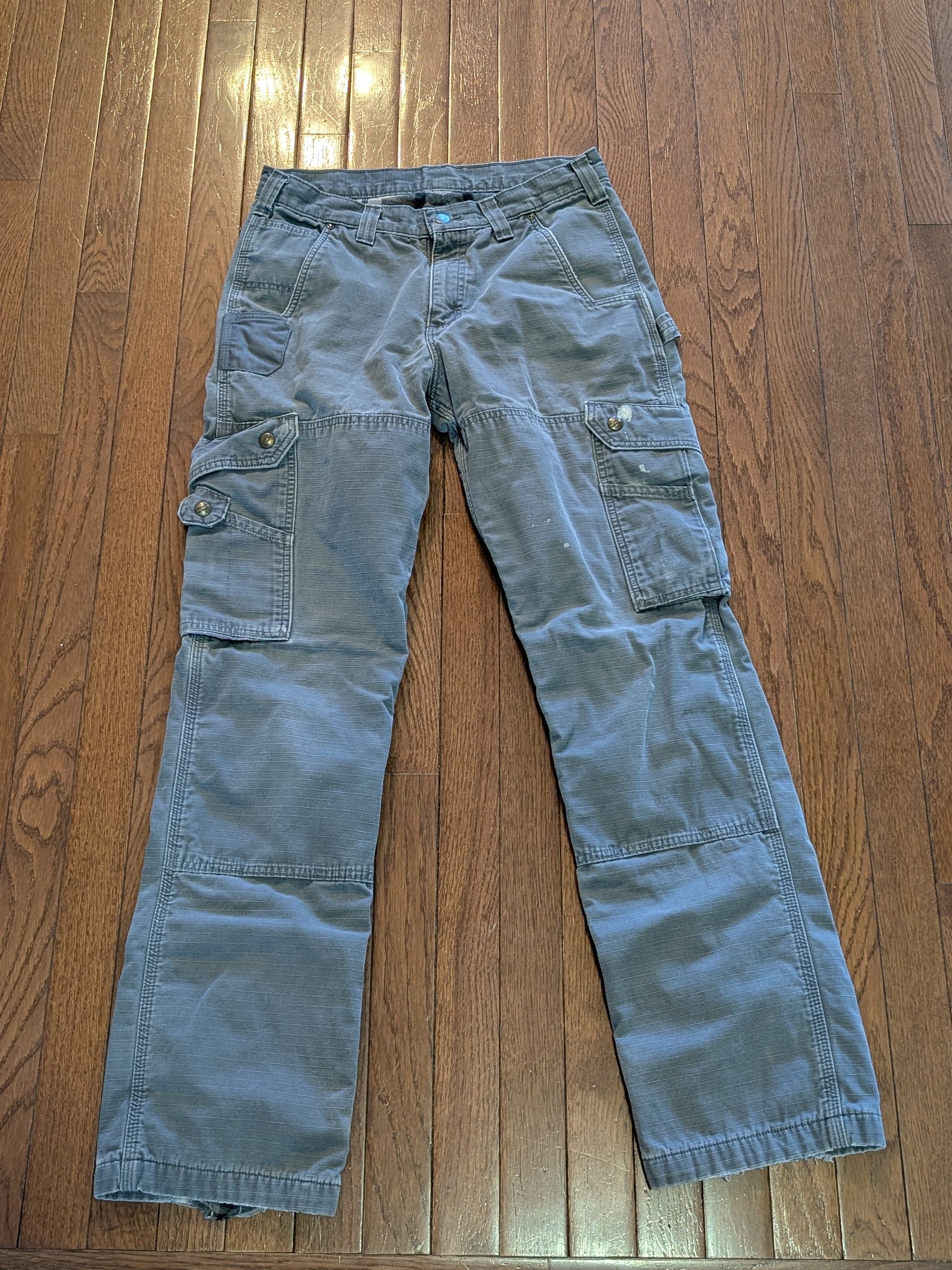 Carhartt Carhartt Ripstop Flannel Lined Double Knee Cargo Pants 30x32 Size US 30 / EU 46 - 2 Thumbnail