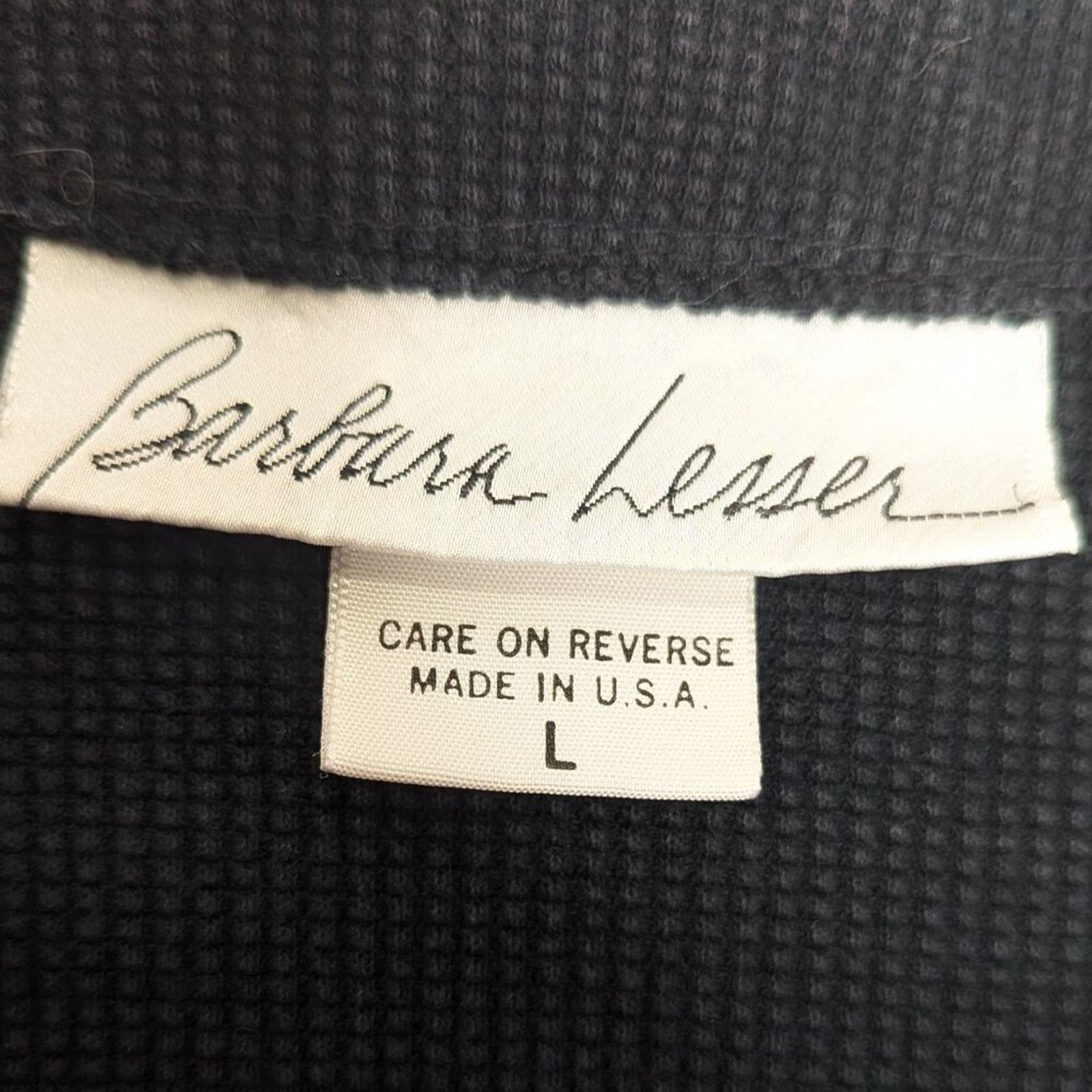 Vintage Vintage 90's Barbara Lesser Black Short Sleeve Boho Dress Size M / US 6-8 / IT 42-44 - 3 Thumbnail