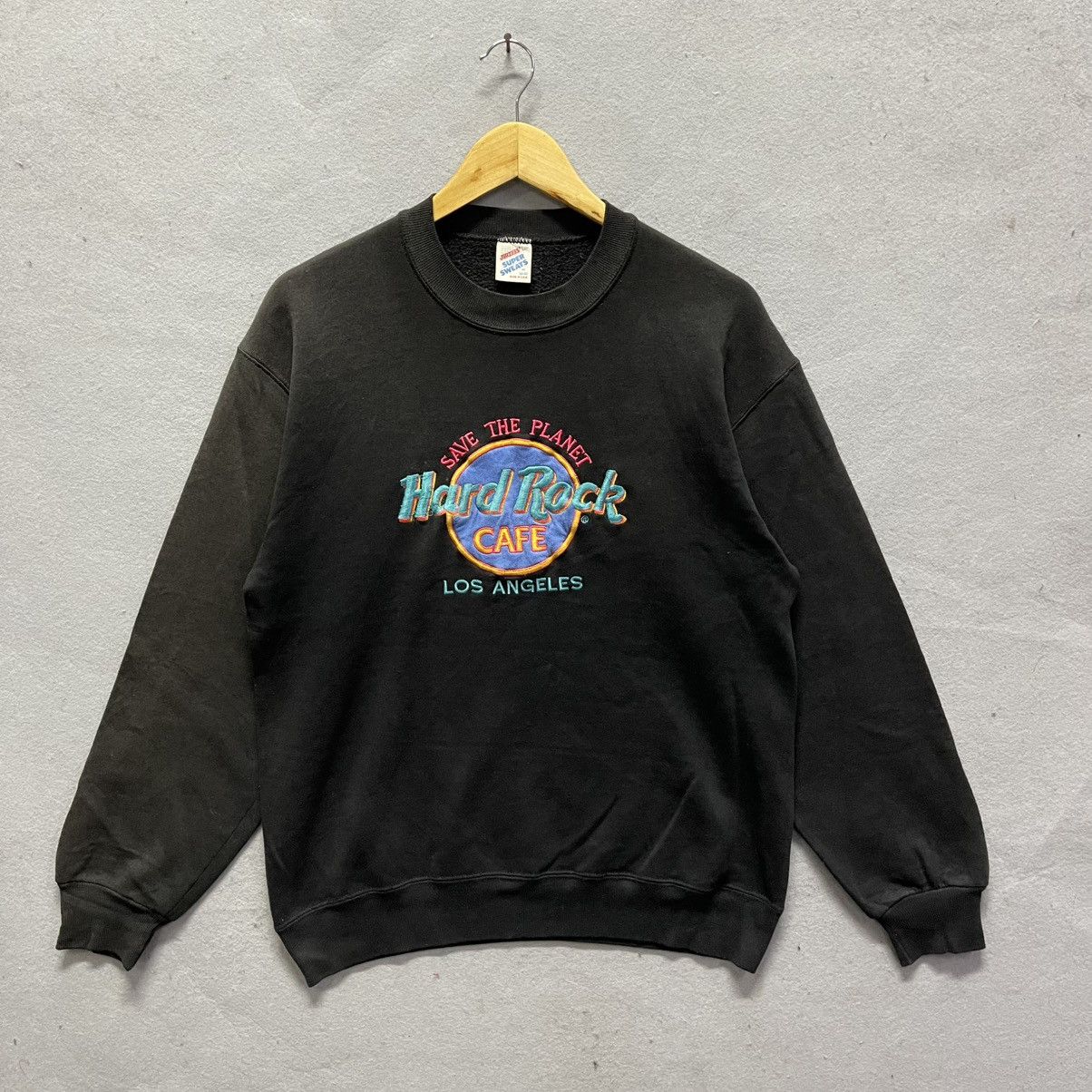 Hard Rock Cafe Vintage 90s Hard Rock Cafe Los Angeles Crewneck Sweatshirt Size US M / EU 48-50 / 2 - 1 Thumbnail