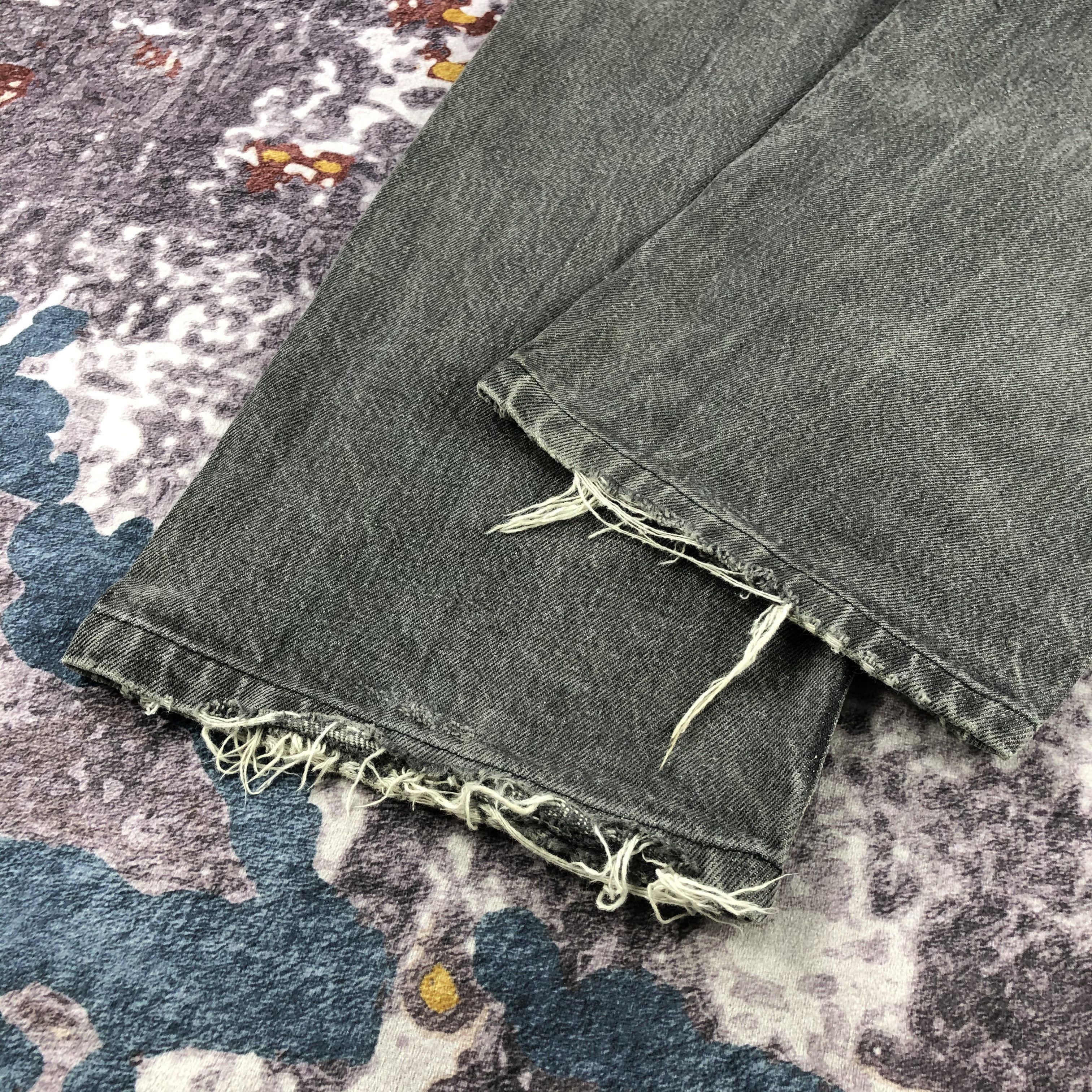 Levi's Vintage 90s Faded Black Levis 501 Jeans-JM2369 Size US 36 / EU 52 - 4 Thumbnail
