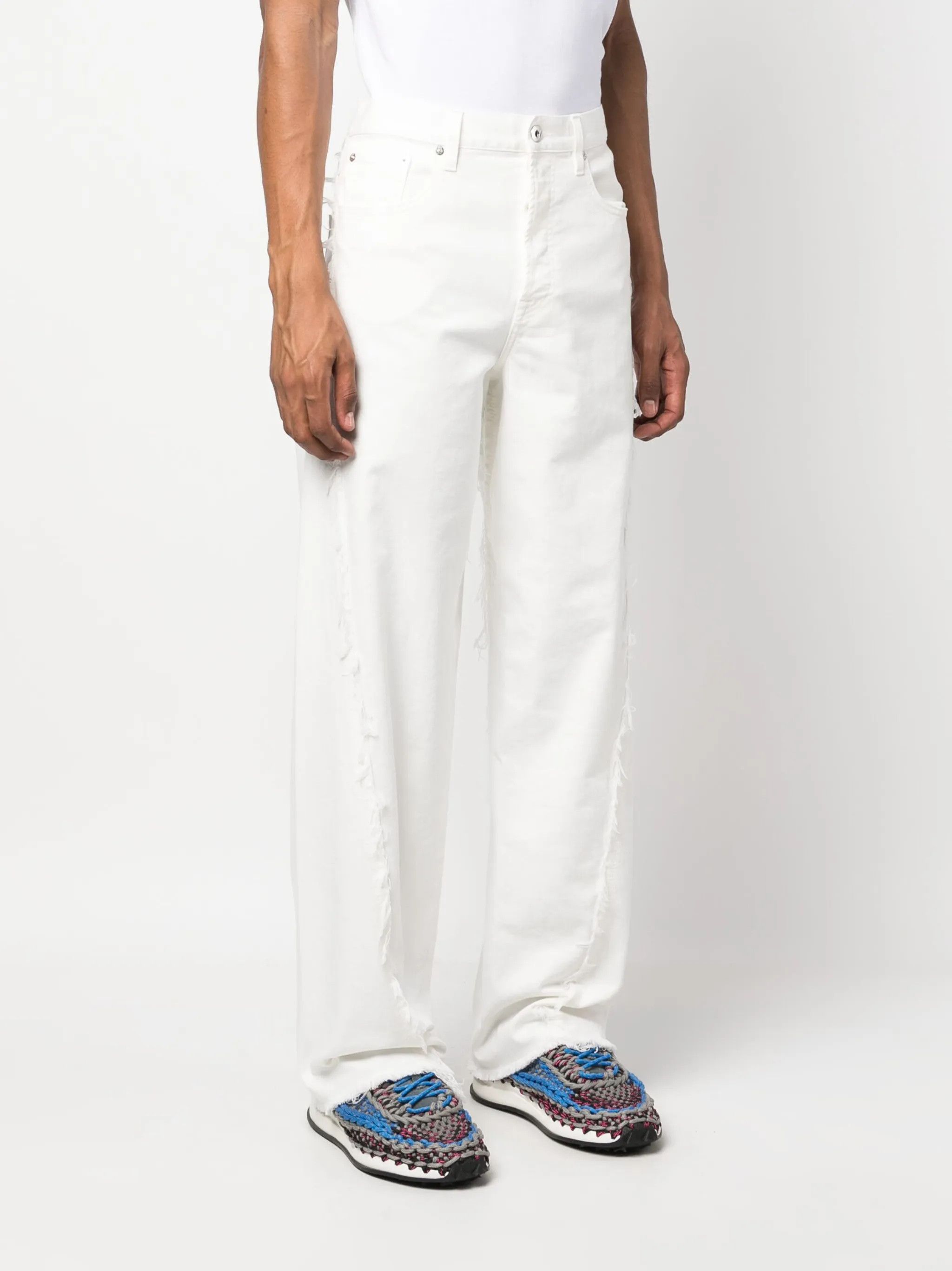 Lanvin o1y0125 Jeans Pant in White Size US 32 / EU 48 - 2 Thumbnail