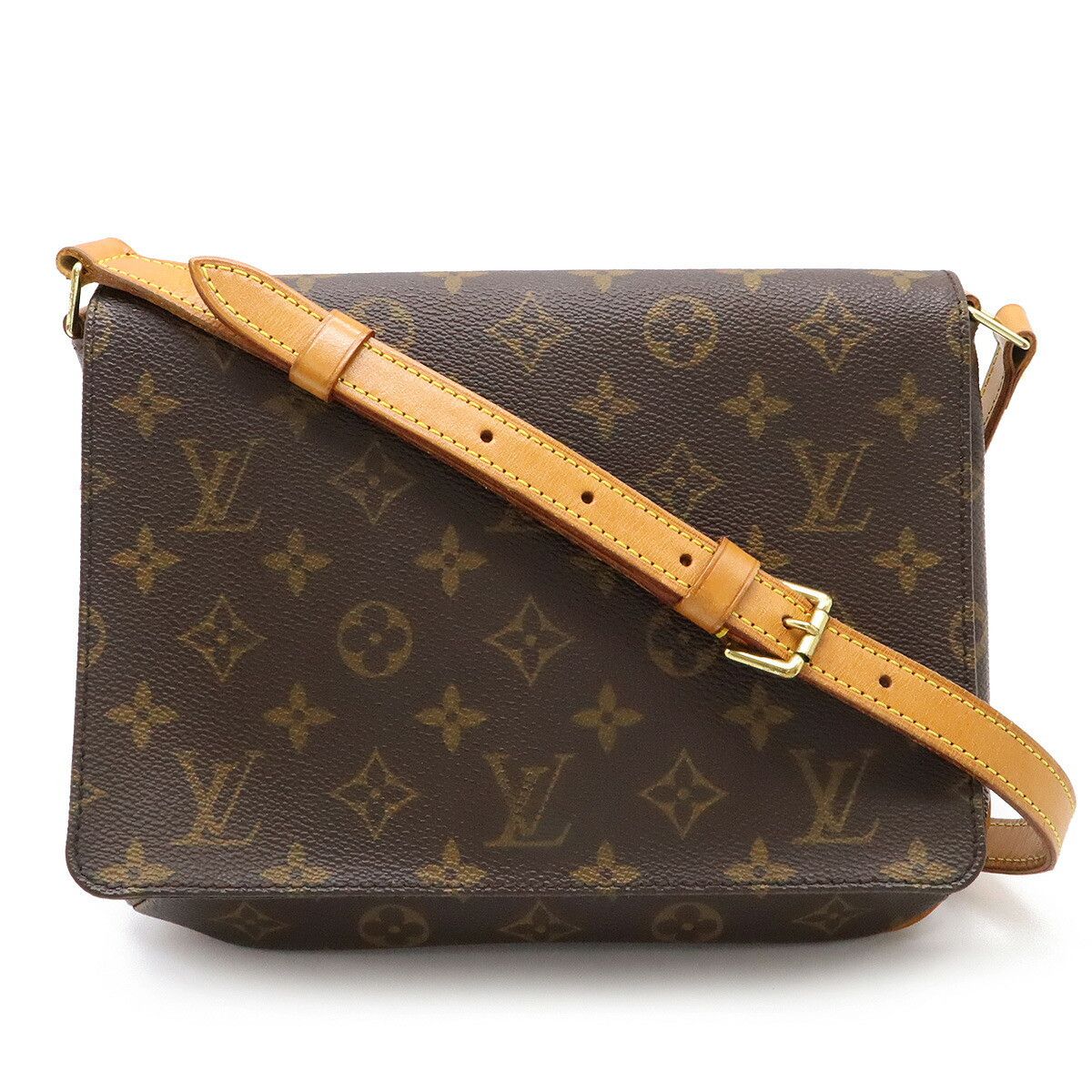 Louis Vuitton Louis Vuitton Musette Tango Monogram Shoulder Bag Canvas Shoulder Bag M51257 in Brown, Women's