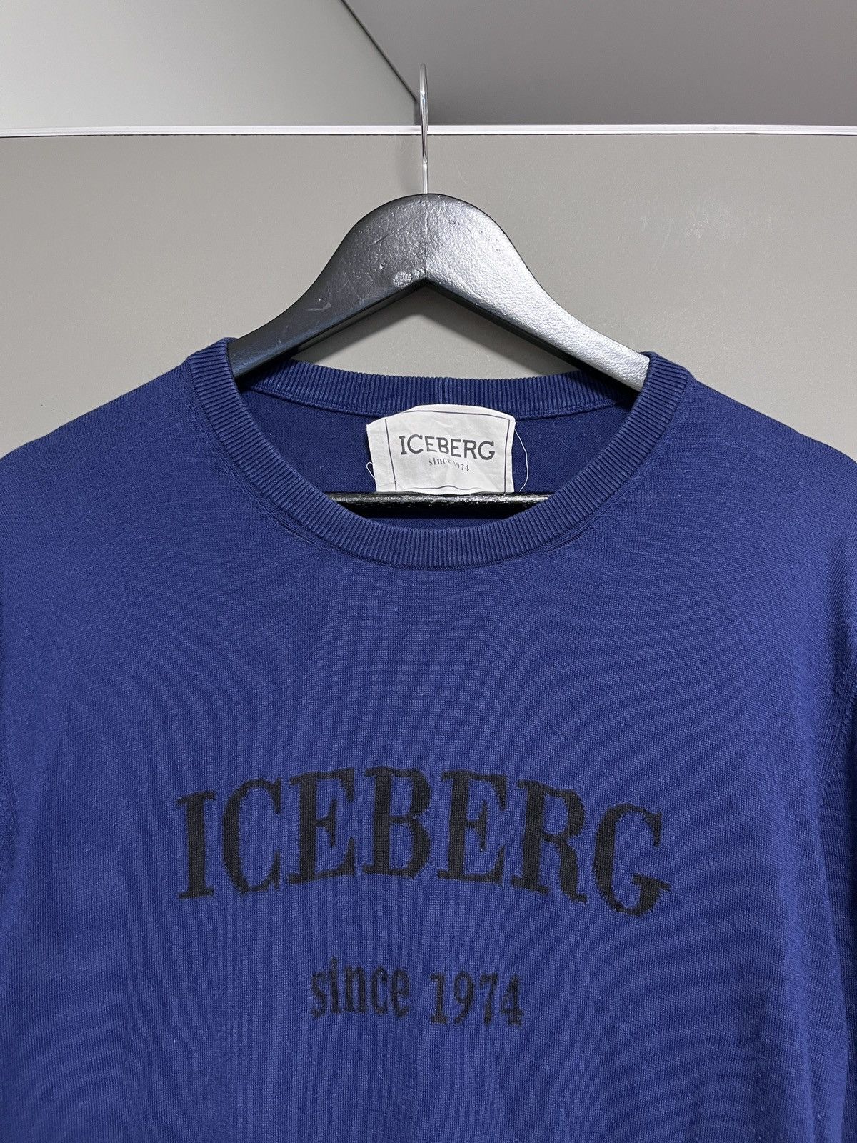 Iceberg Iceberg 1974 Wool Blue Sweater Size US L / EU 52-54 / 3 - 2 Thumbnail