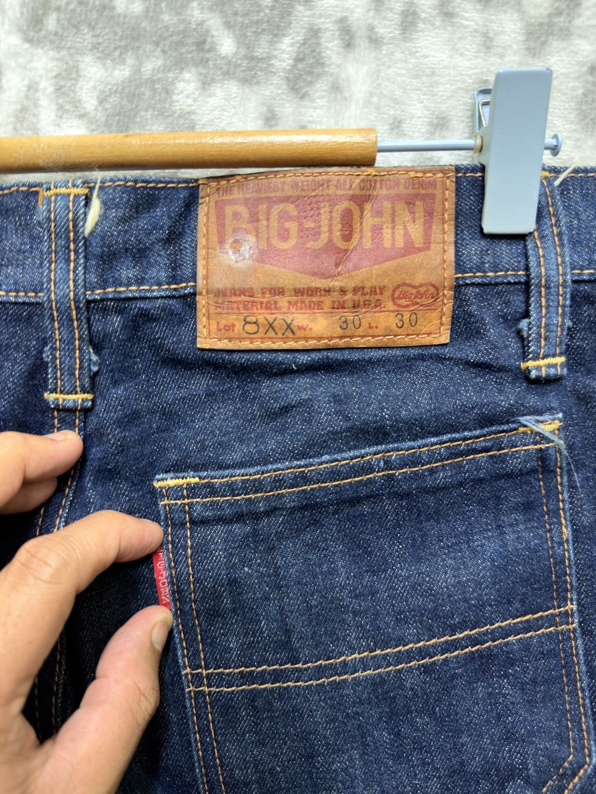 Big John Vintage Big John Bell Bottom Flare Patch Bush Pant Denim Size US 29 - 15 Thumbnail