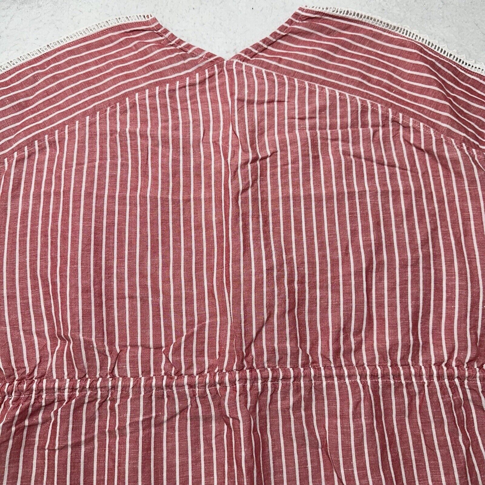 Other Mododoc Medium Linen Blend T Shirt Dress V-Neck Drawstring Size M / US 6-8 / IT 42-44 - 11 Thumbnail