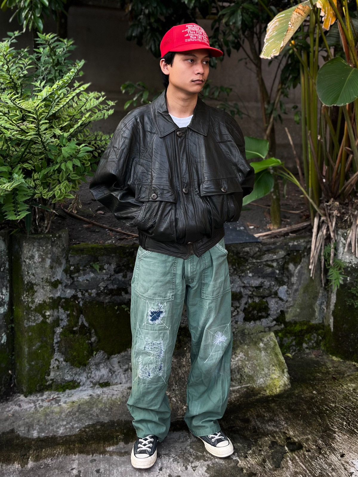 Alexander Julian 90’s Alexander Julian Type A-2 Flight Leather Jacket Size US L / EU 52-54 / 3 - 2 Thumbnail