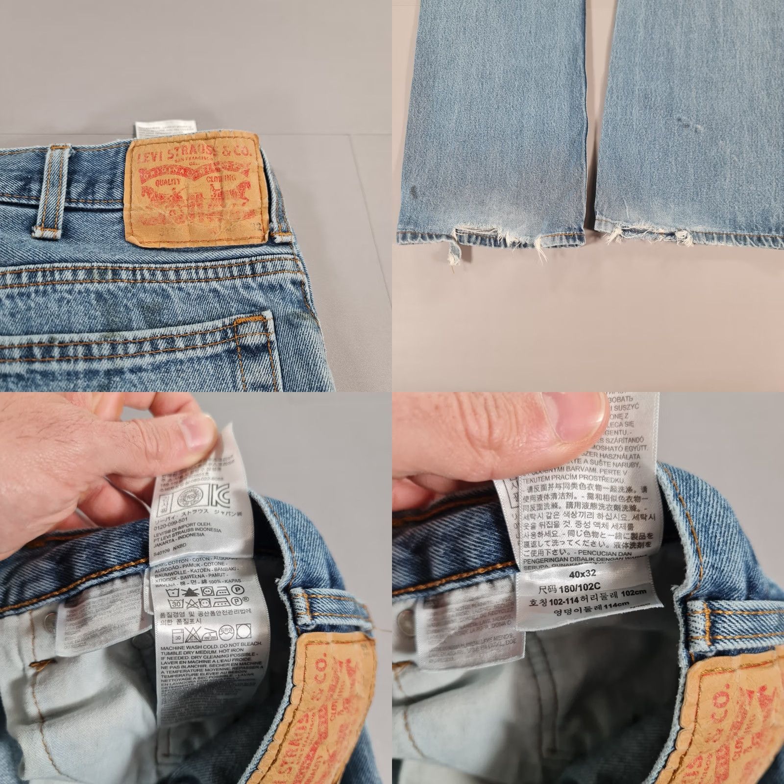 Levi's Levi's 517 Jeans Mens Blue W40 L32 Bootcut Denim Zip Fly 5-Pocket Regular Vintage Size US 40 / EU 56 - 8 Thumbnail