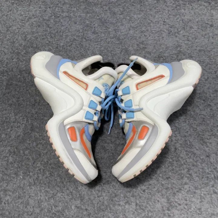 Louis Vuitton Louis Vuitton Archlight Blue and White Sneakers -2508 Size US 6 / IT 36 - 8 Thumbnail