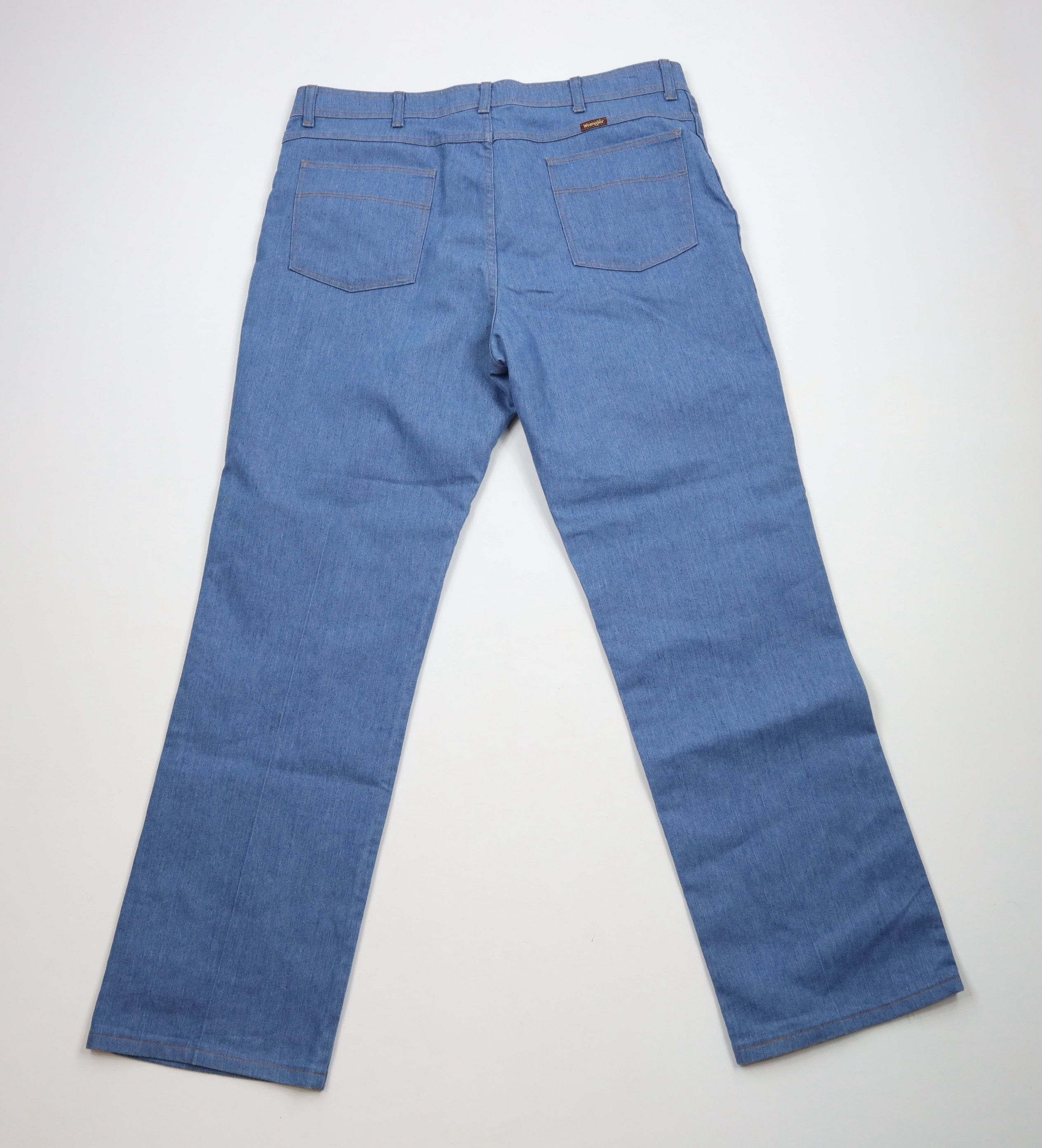 Vintage × Wrangler Vintage 90s Wrangler Flared Bootcut Western Denim Jeans Blue Size US 40 / EU 56 - 10 Thumbnail
