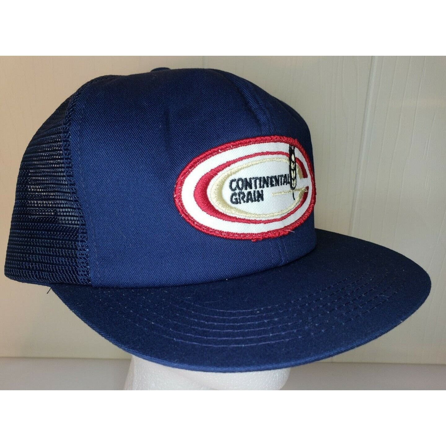 Vintage Vtg Continental Grain Trucker Hat Mesh Foam USA K Products S Size ONE SIZE - 2 Thumbnail