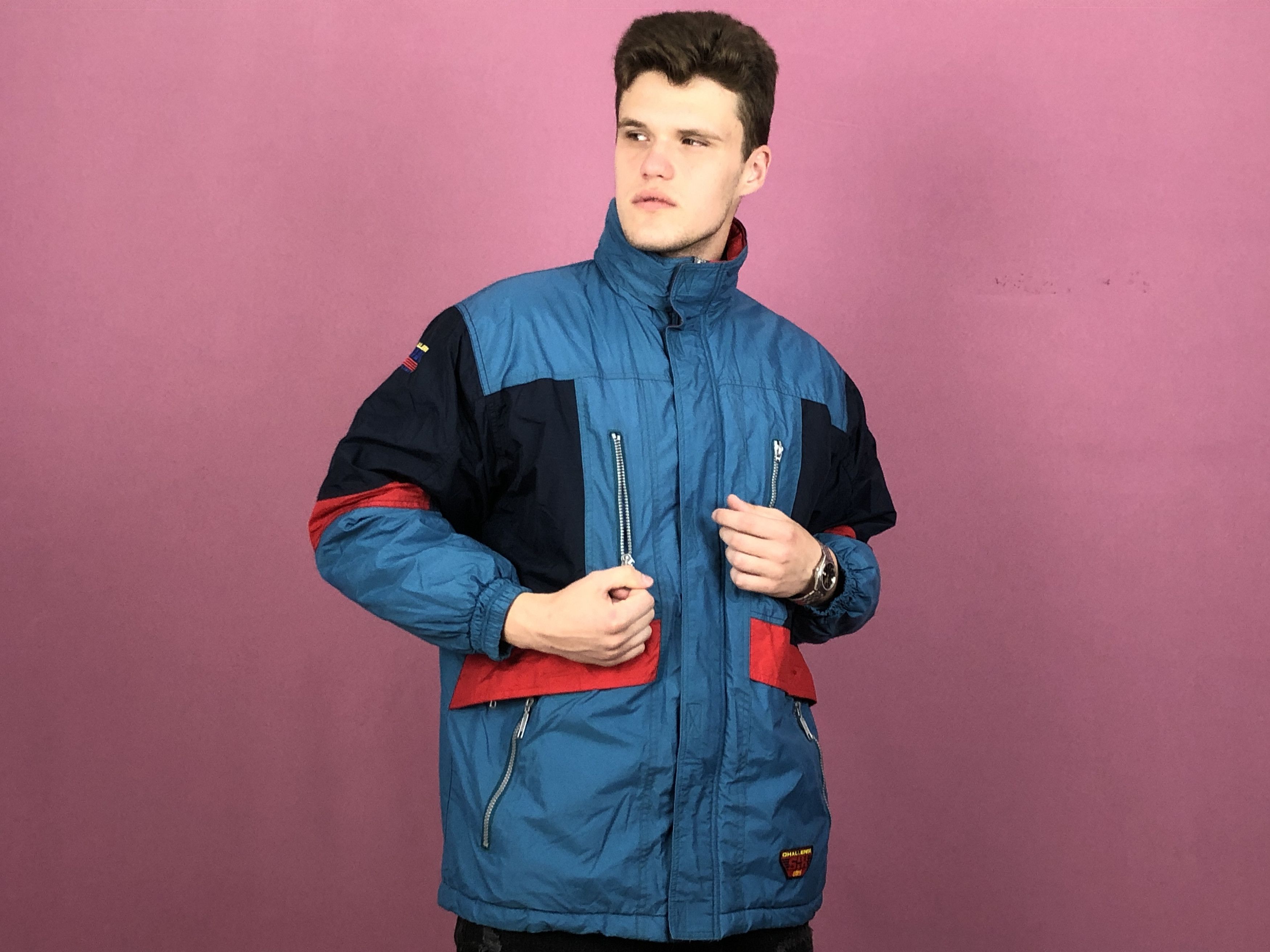 Vintage 90s Etirel Vintage Men's Ski Jacket - Size 176 / M Size US M / EU 48-50 / 2 - 3 Thumbnail