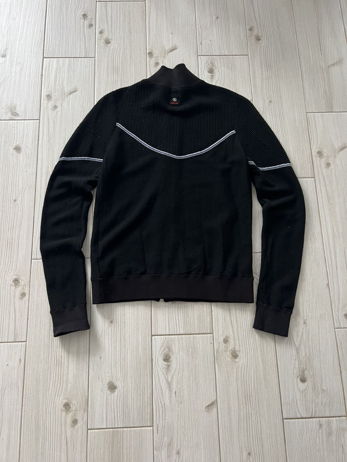 Bogner Bogner Black Zip-Up Knit Track Jacket Knit Size US M / EU 48-50 / 2 - 2 Thumbnail