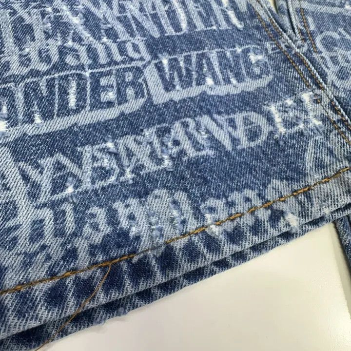 Alexander Wang Alexander Wang SS24 Logo Print Denim Pants - Size 24" / US 00 / IT 34 - 8 Thumbnail