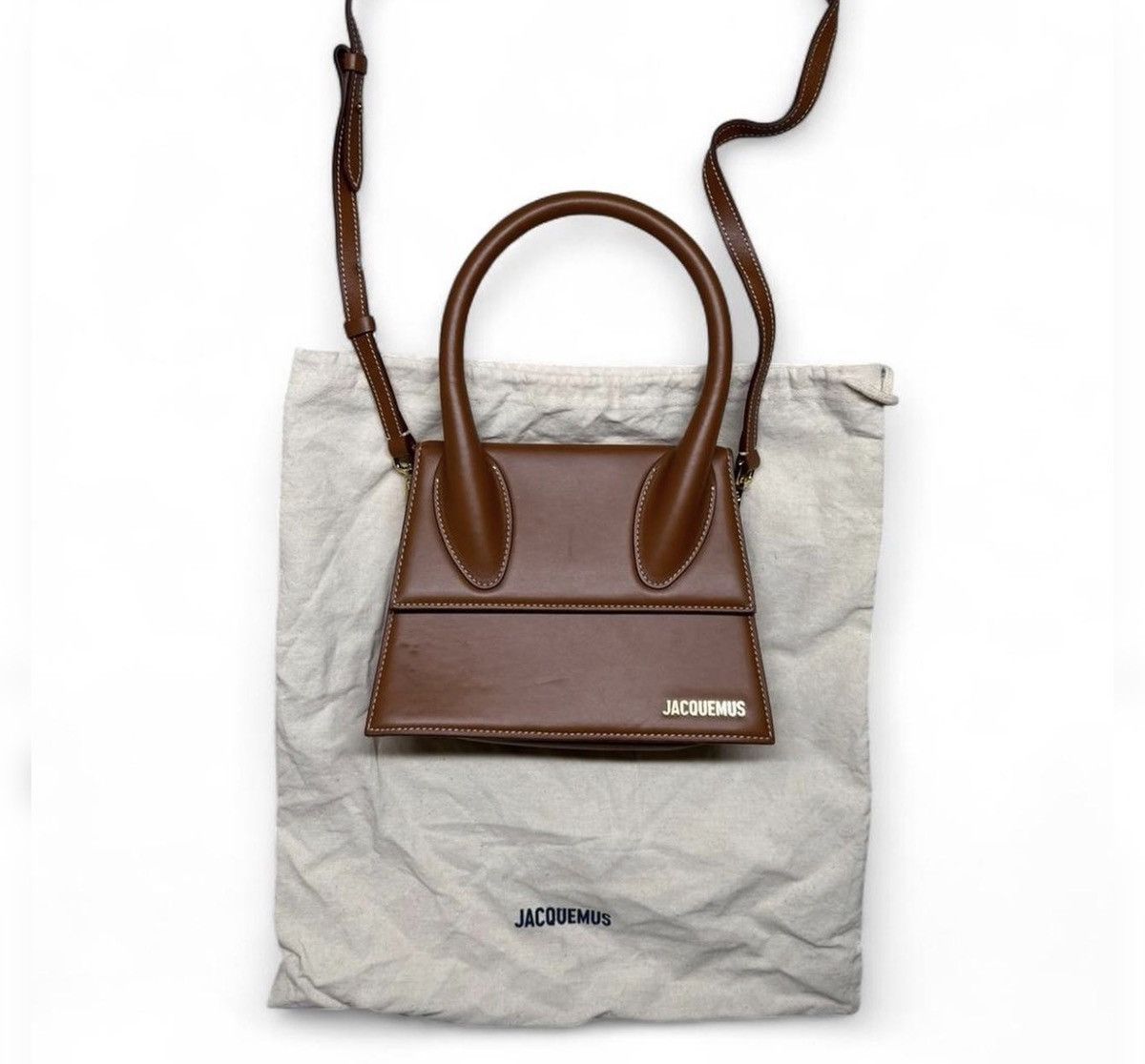 Jacquemus Jacquemus Le grand Chiquito Moyen Top-Handle Leather Bag Size ONE SIZE - 1 Thumbnail