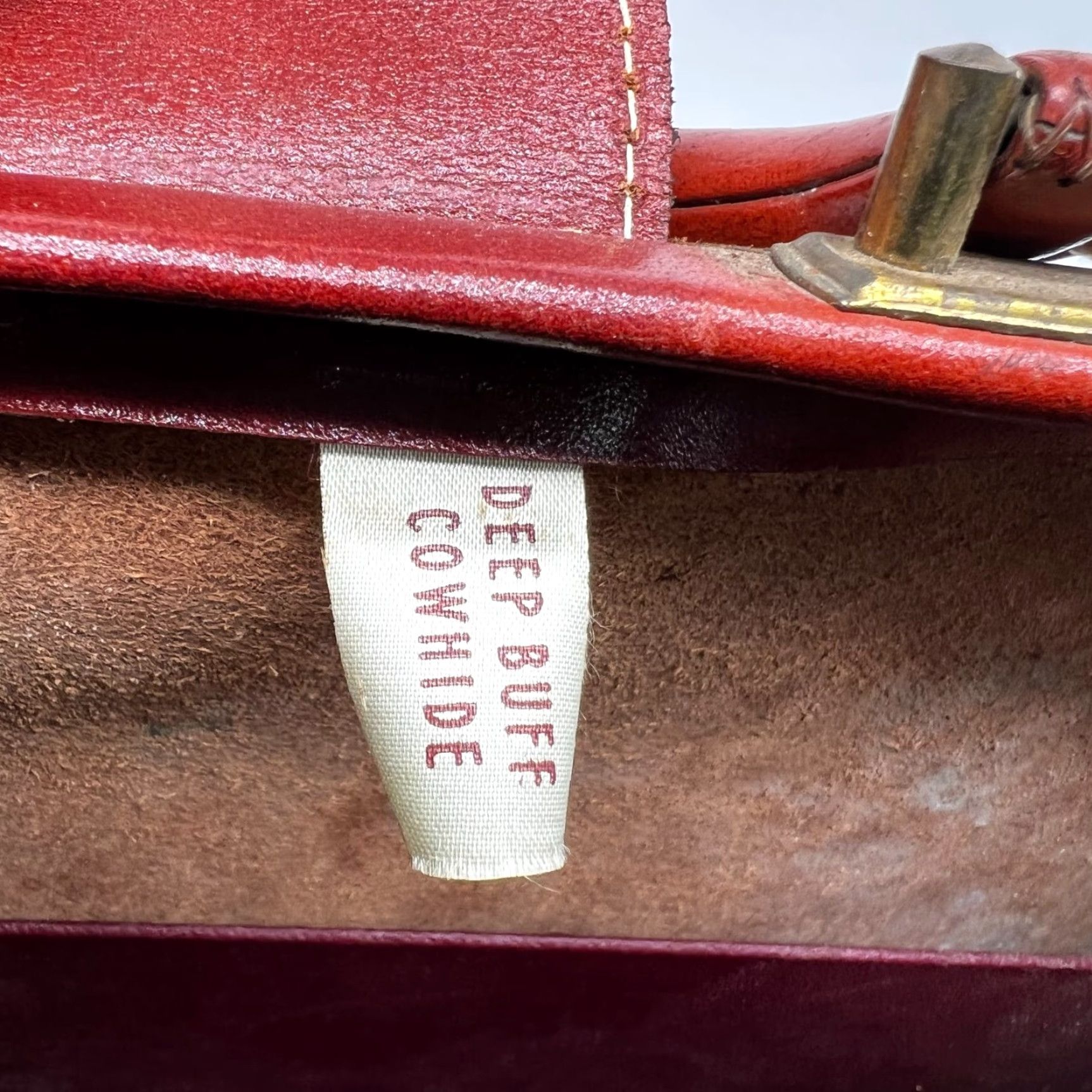 Vintage VINTAGE Heavy Duty Leather Legal Briefcase Laptop I Pad Bag British Tan Unisex Adult Large 18X13X6 1970s Business Size ONE SIZE - 6 Thumbnail