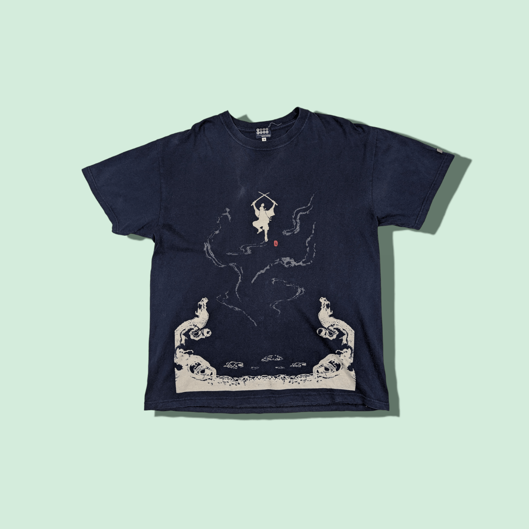 Takeo Kikuchi Y2K TAKEO KIKUCHI Miyamoto Musashi Shogun Samurai T-Shirt Size US L / EU 52-54 / 3 - 1 Thumbnail