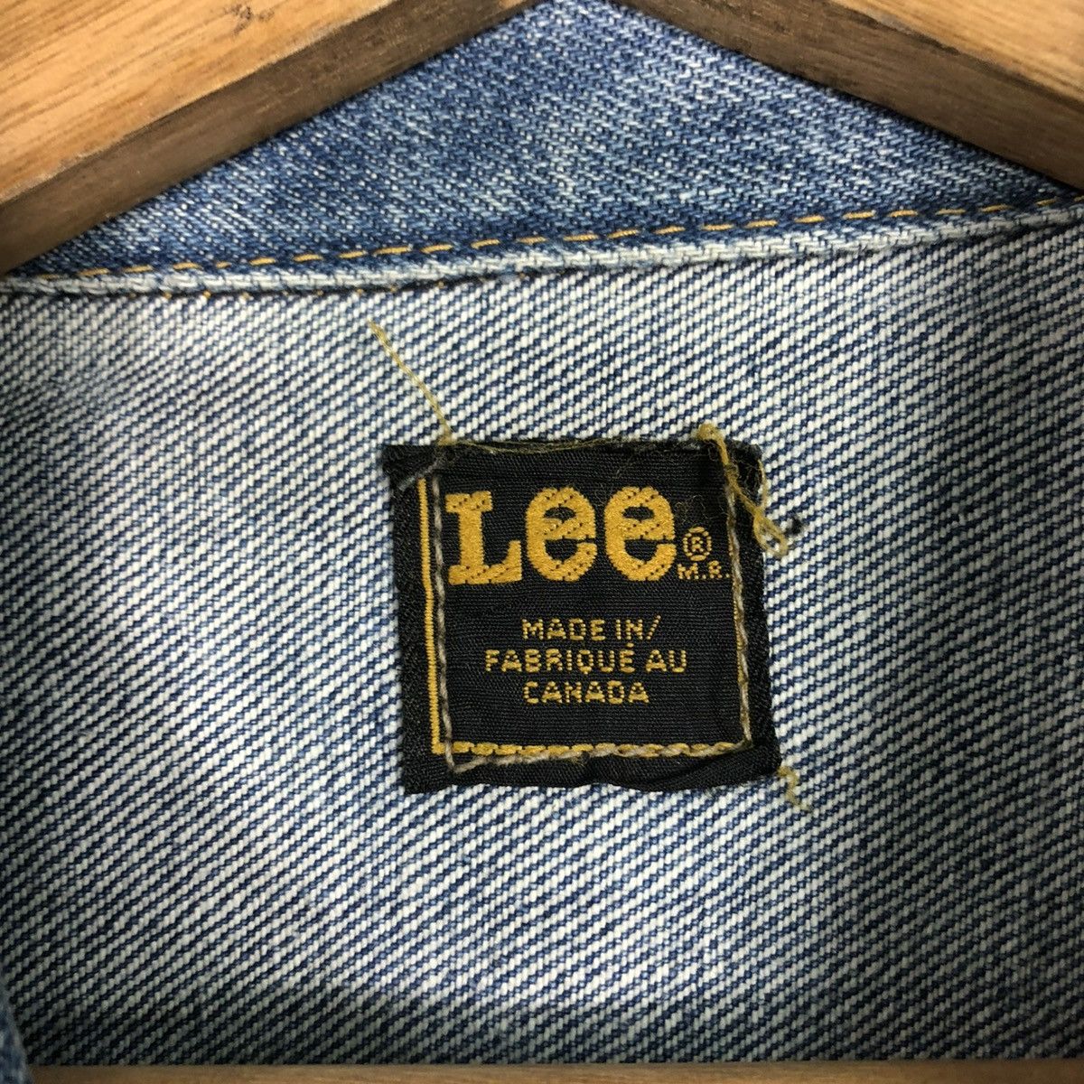 Lee 🔥VINTAGE 80’s TRUCKER DENIM JACKET LEE MADE IN CANADA Size US M / EU 48-50 / 2 - 19 Thumbnail