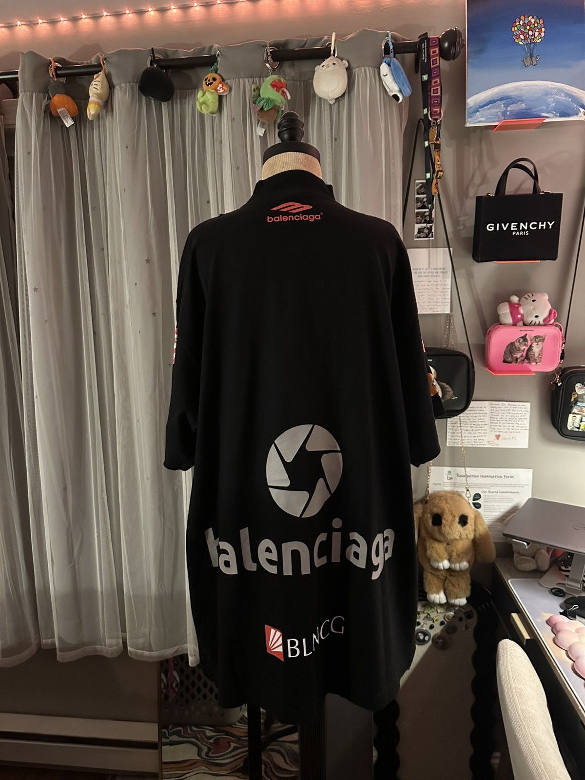 Balenciaga Balenciaga Top League Tee size 2 black Size US M / EU 48-50 / 2 - 2 Thumbnail